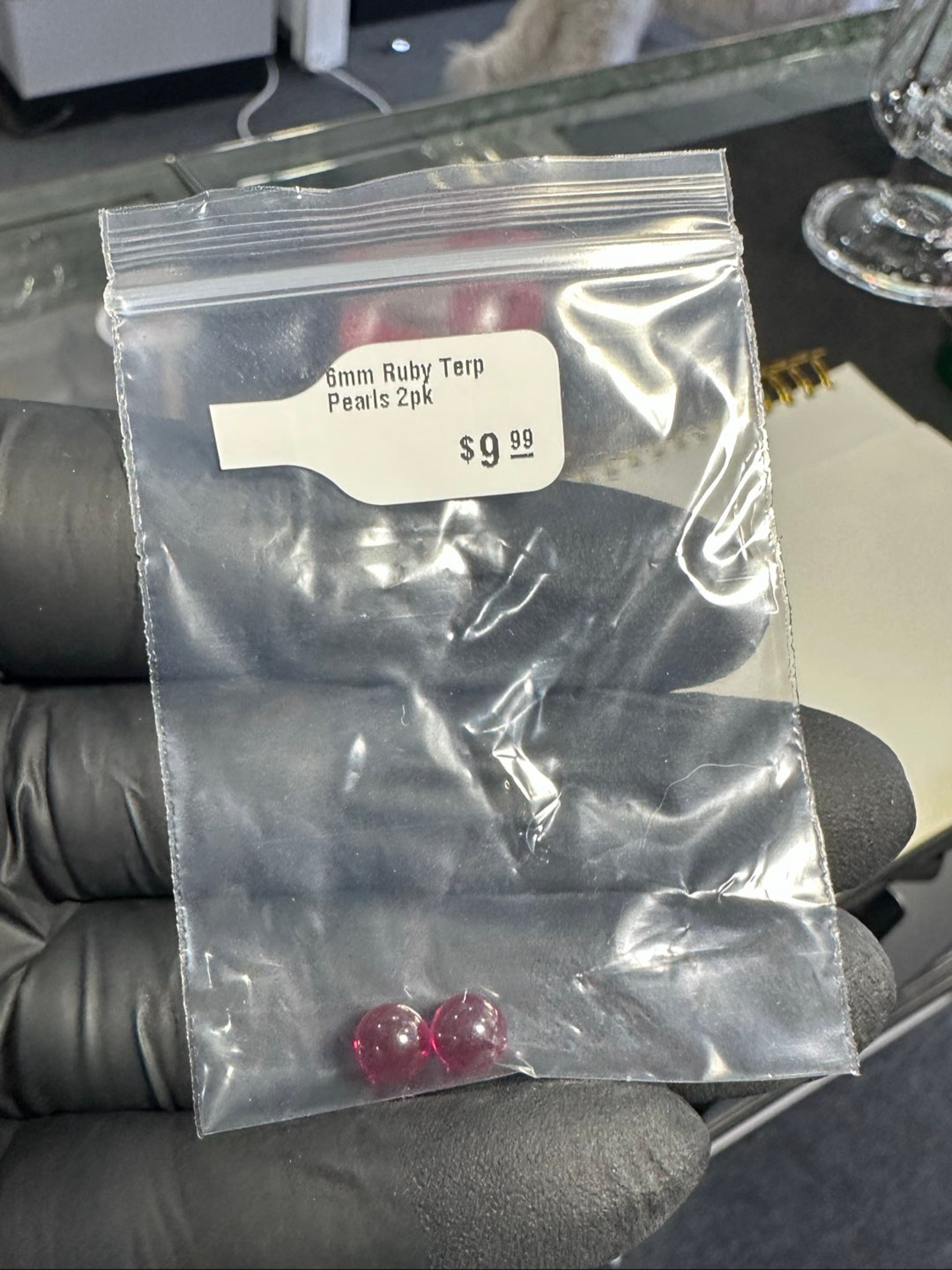 Preview pic of 6mm Ruby Terp Pearl 2 pack