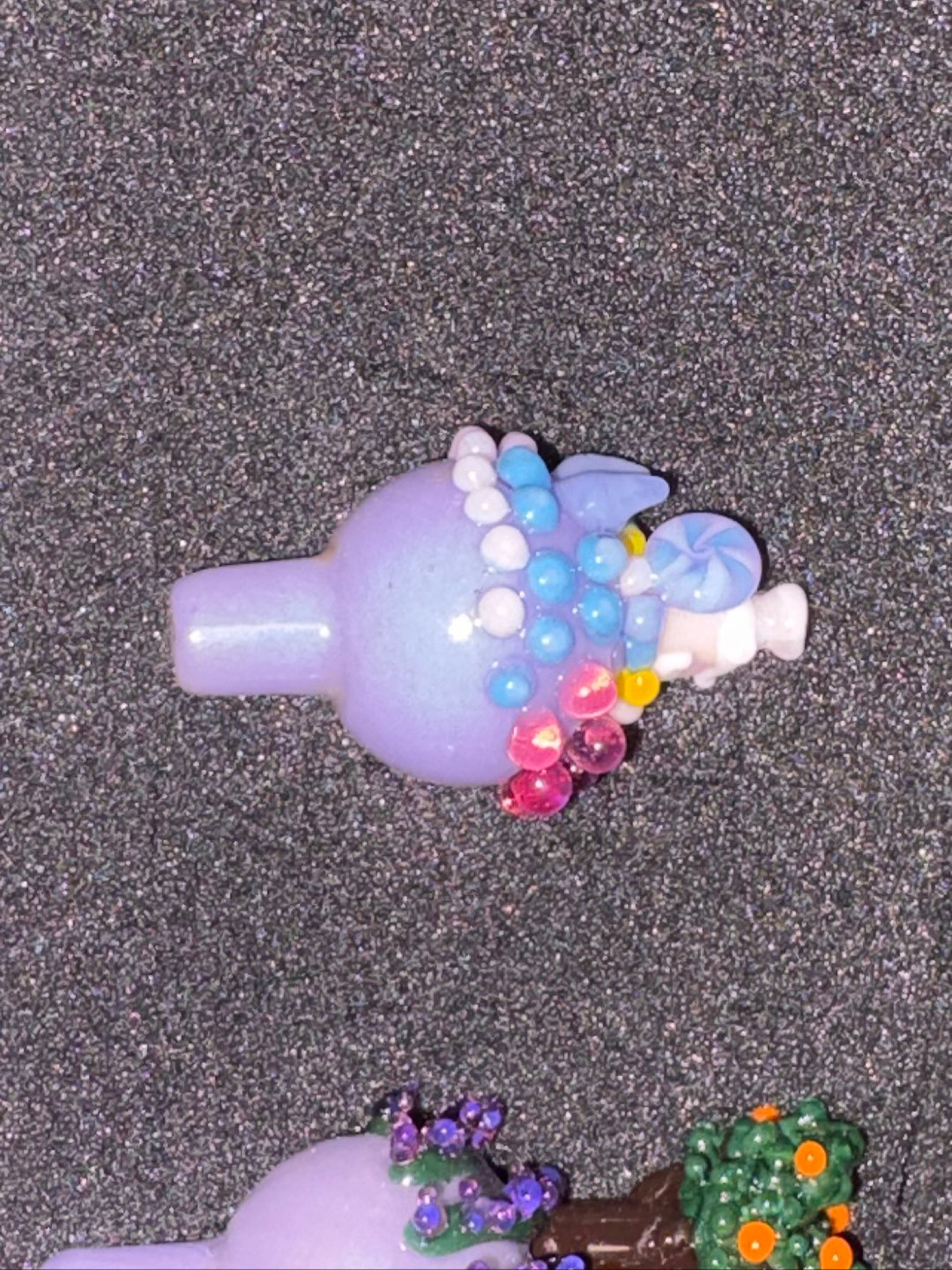 Preview pic of Glass Goddess Bubble Cap - Candy Land