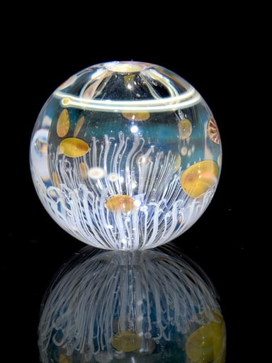 Preview pic of Badback Glass - Baleen-tech Bead w/ Fume Millies