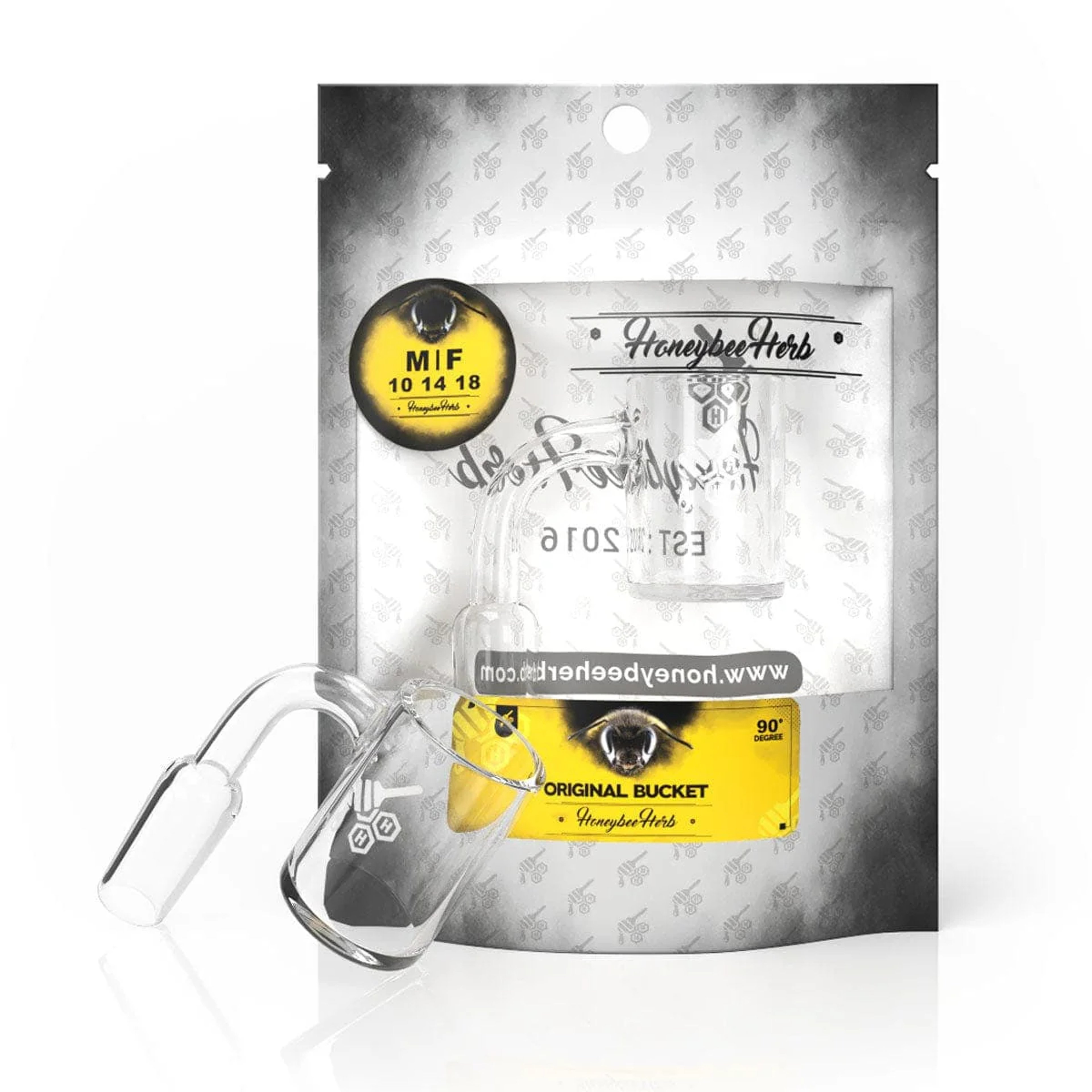 Preview pic of Honeybee Herb Original Clear 14/90° Quartz Bucket