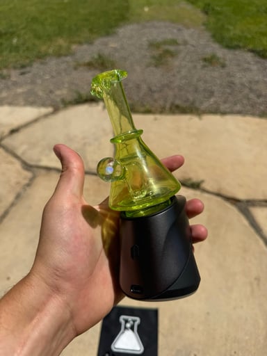 Preview pic of Puffco Peak Pro with Slyme colored attachment
