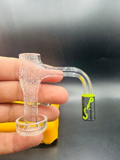 Preview pic of JM Glass Co Engraved Terp Slurper
