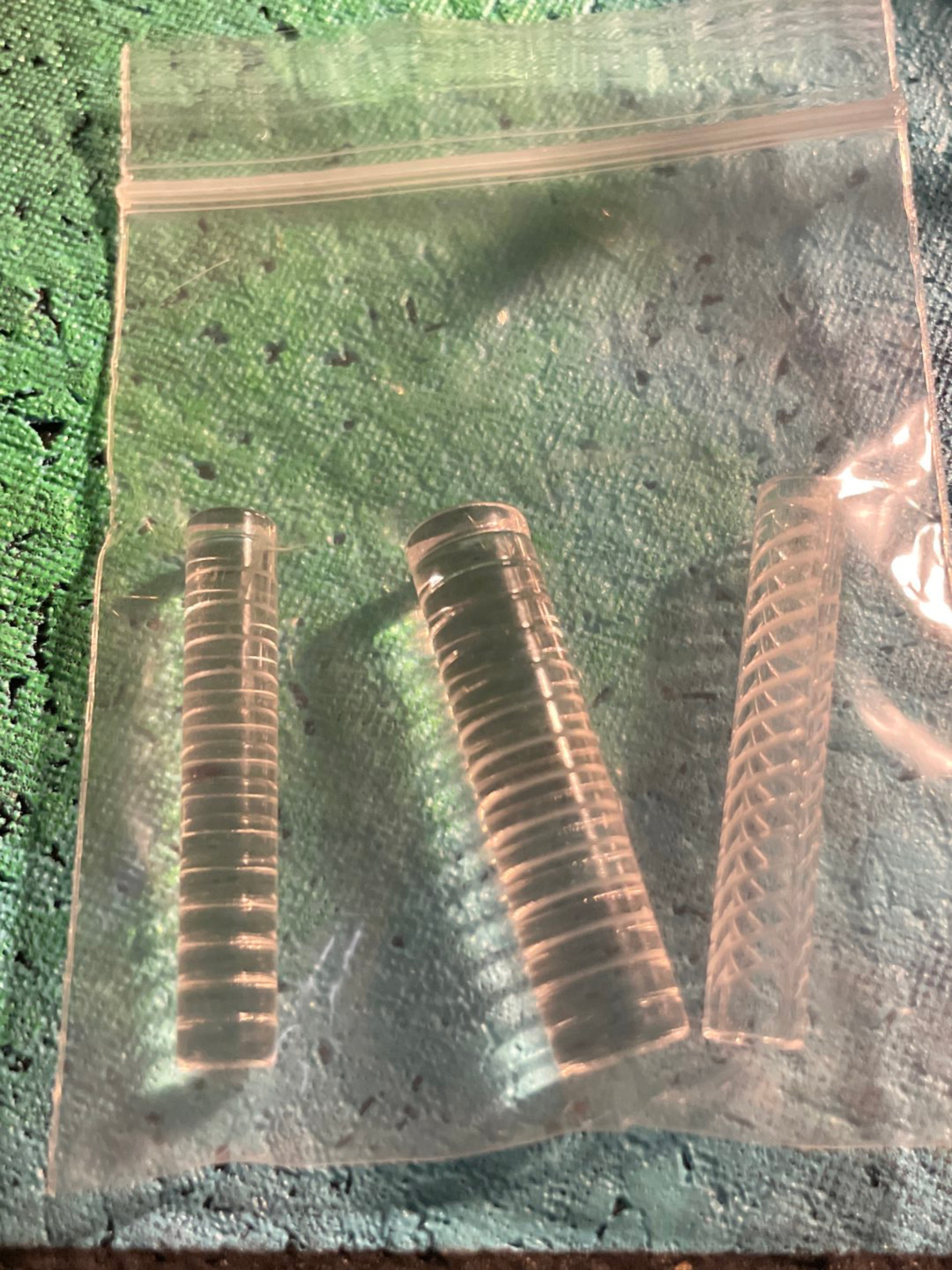 Preview pic of 3x SE “Cirrus” Pillars, 2 solid + 1 hollow. 5, 6, 7mm!