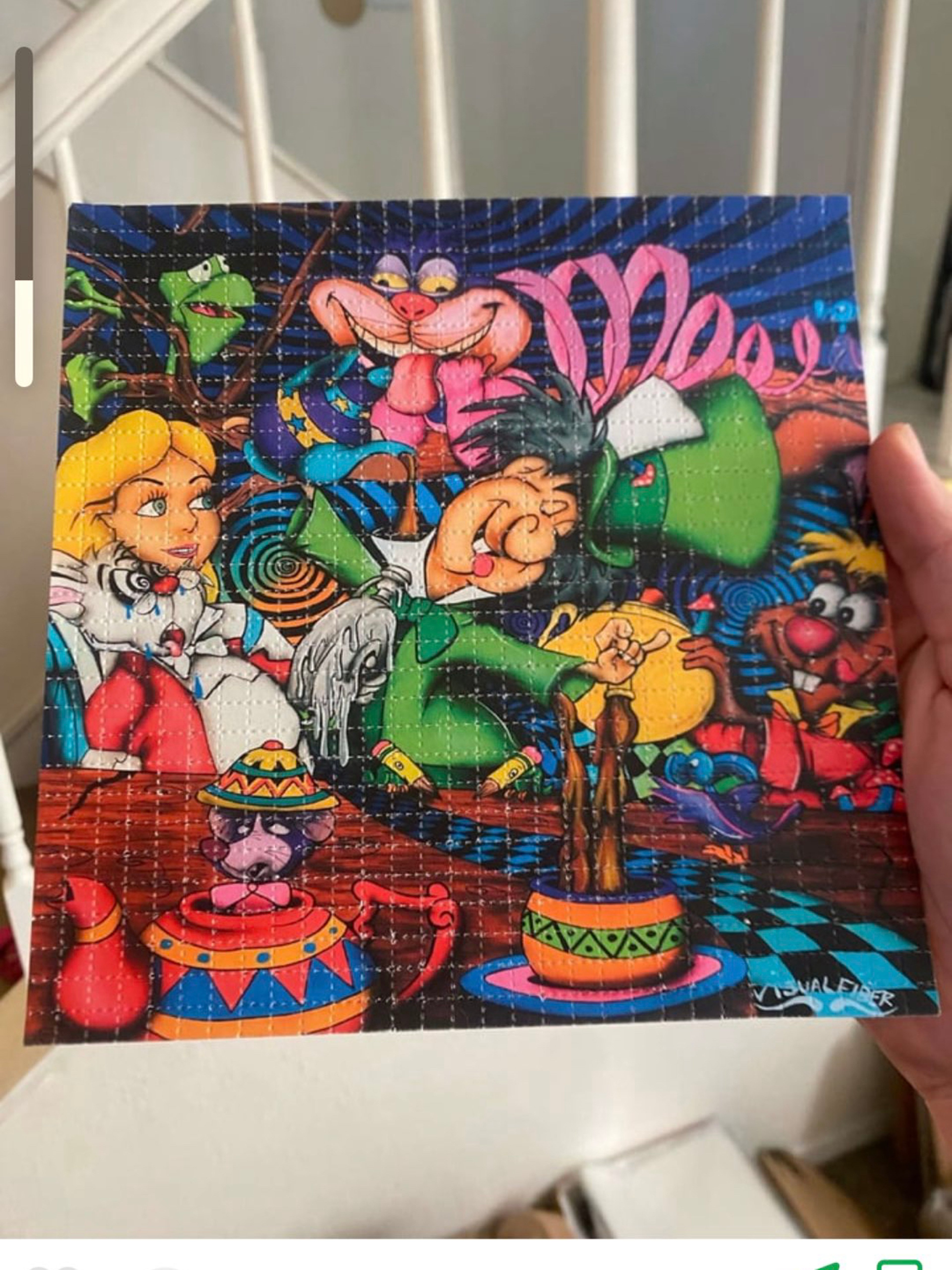 Preview pic of Alice in wonderland blotter art le-100