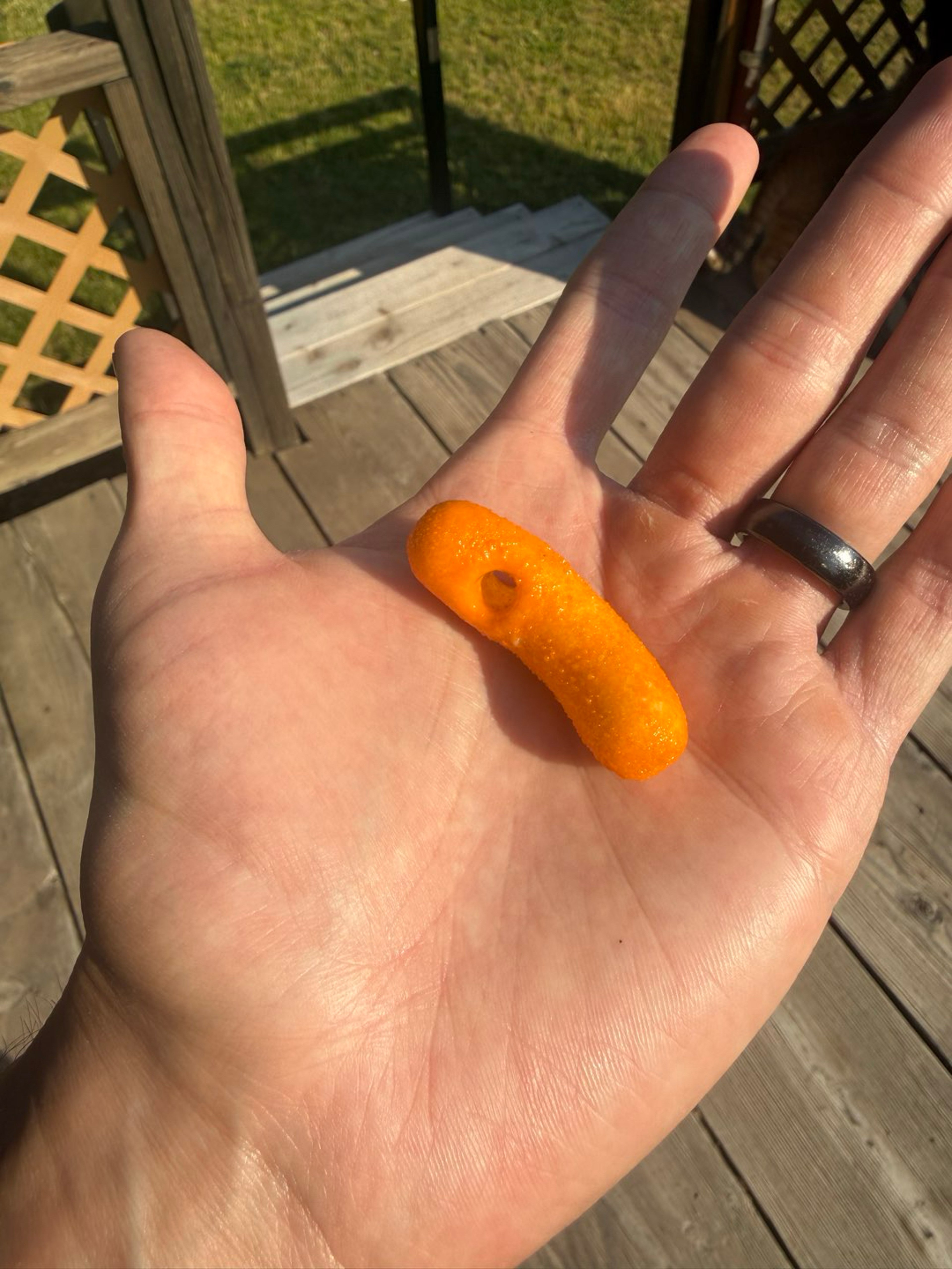 Preview pic of Rude Boy glass Cheeto pendant
