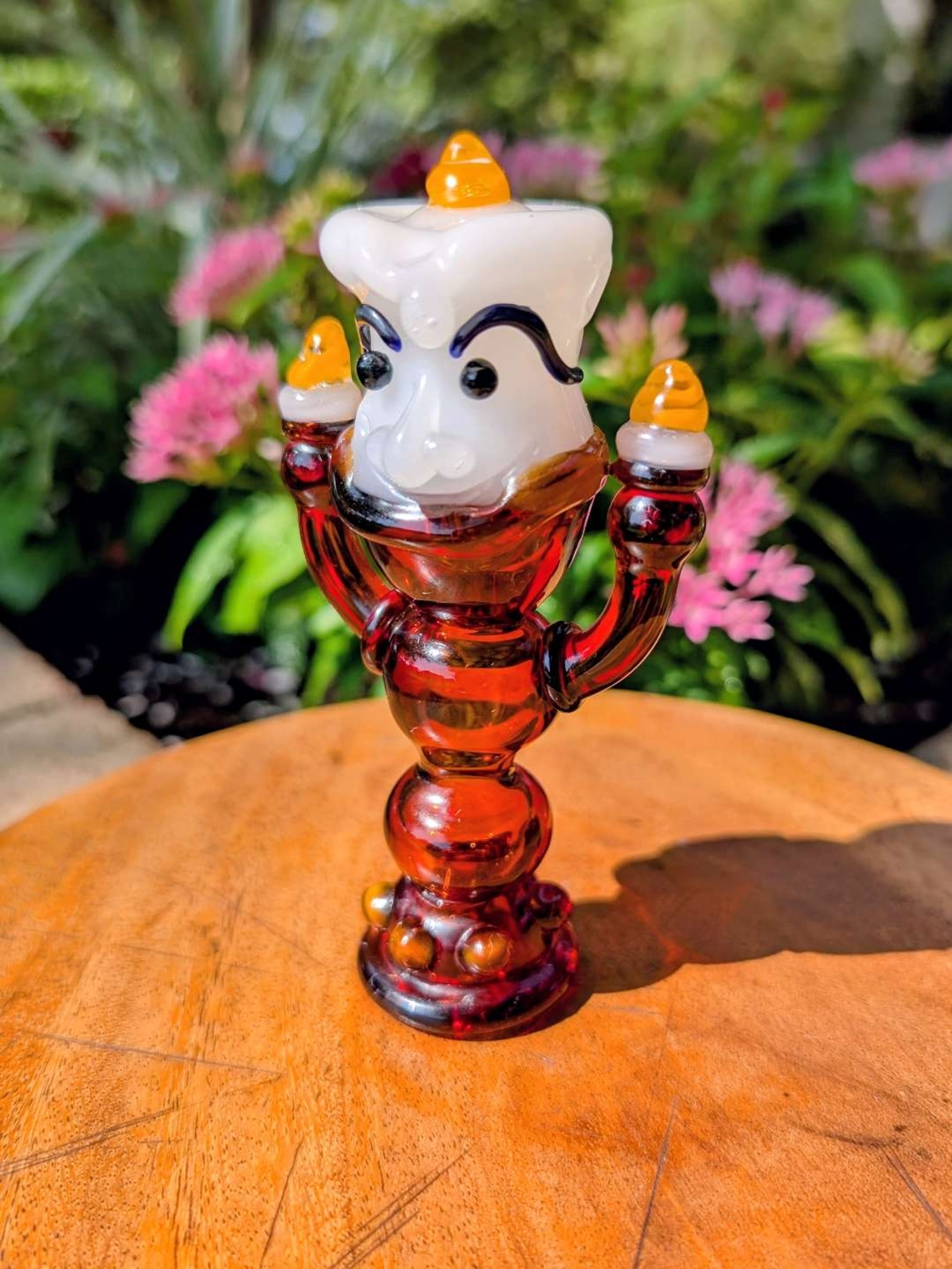 Preview pic of Apollo Glassworks "Lumière" Character Pipe – Beauty and the Beast Series