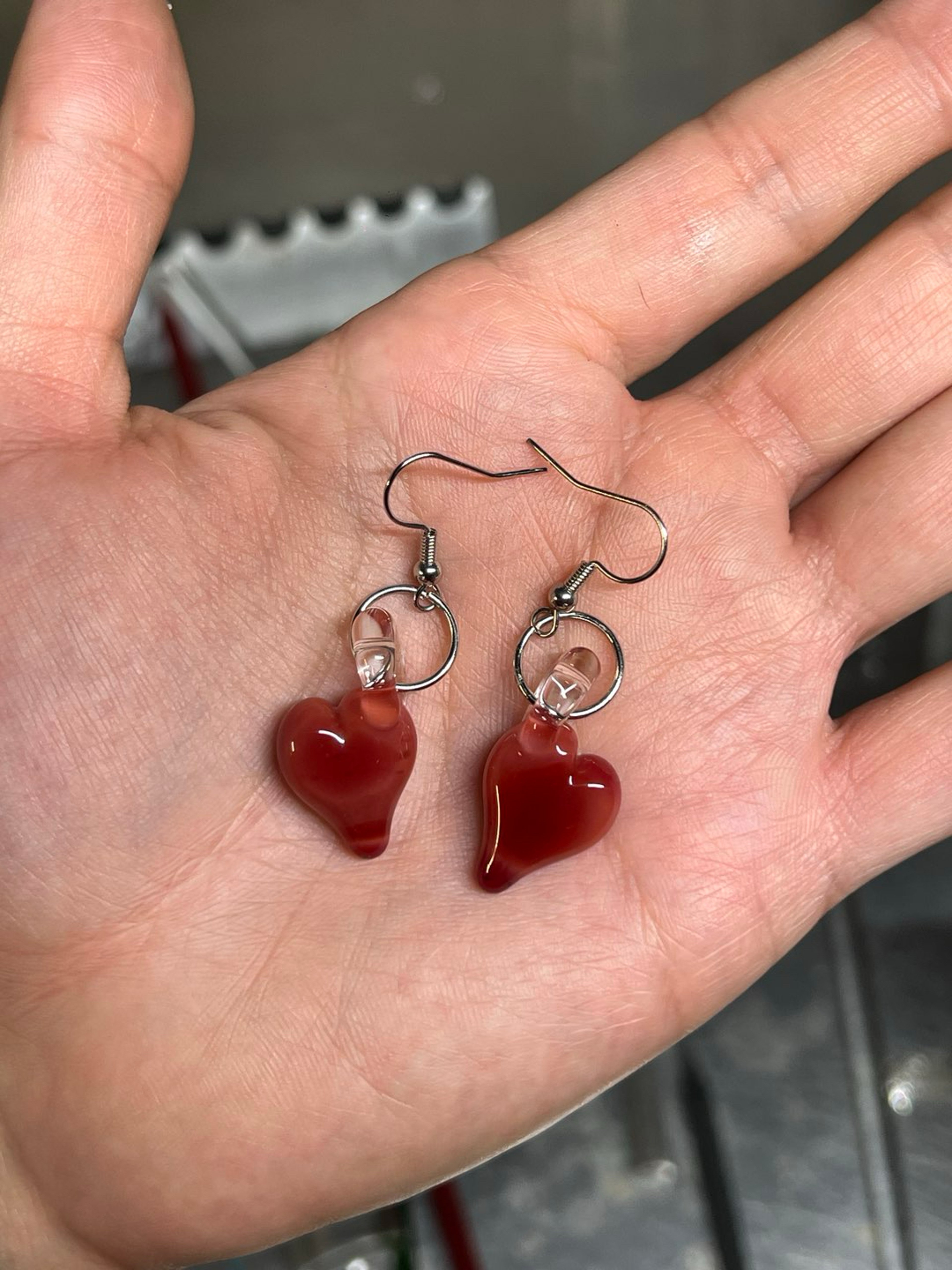 Preview pic of Heart earrings