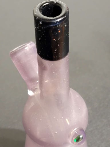 Preview pic of Purple satin jammer with 10mm and 2 hole perc.