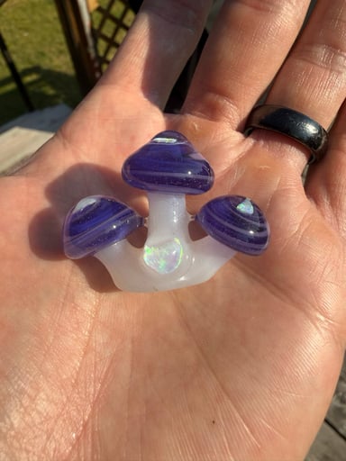 Preview pic of Purple mushroom pendant
