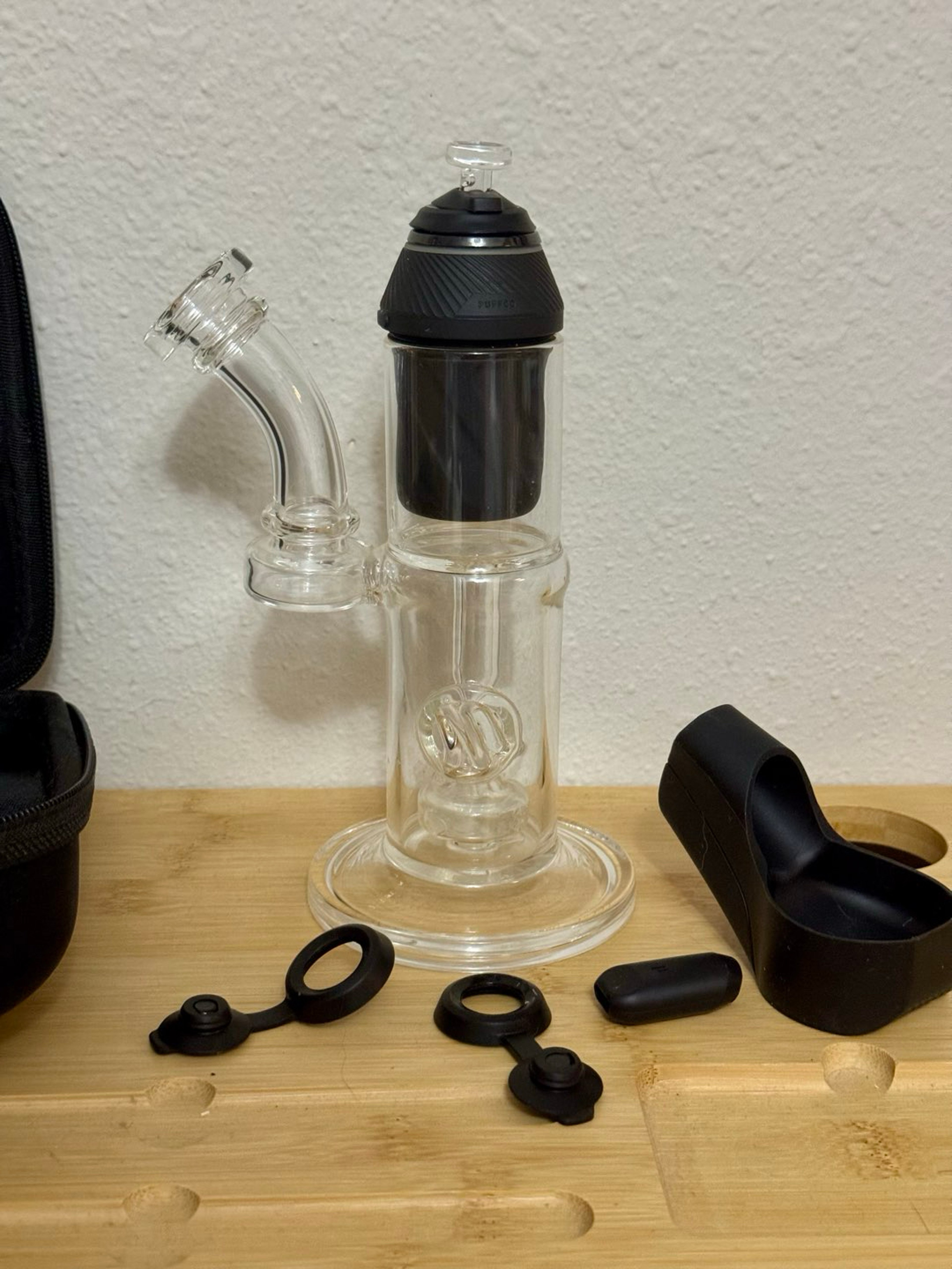 Preview pic of Puffco Proxy Black Base + Tako Glass 7" Custom Bubbler + Travel Pack Bundle