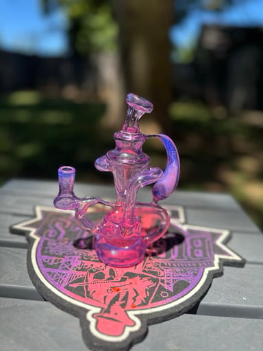 Preview pic of MemoBoro pink slyme tear drop recycler 10mm