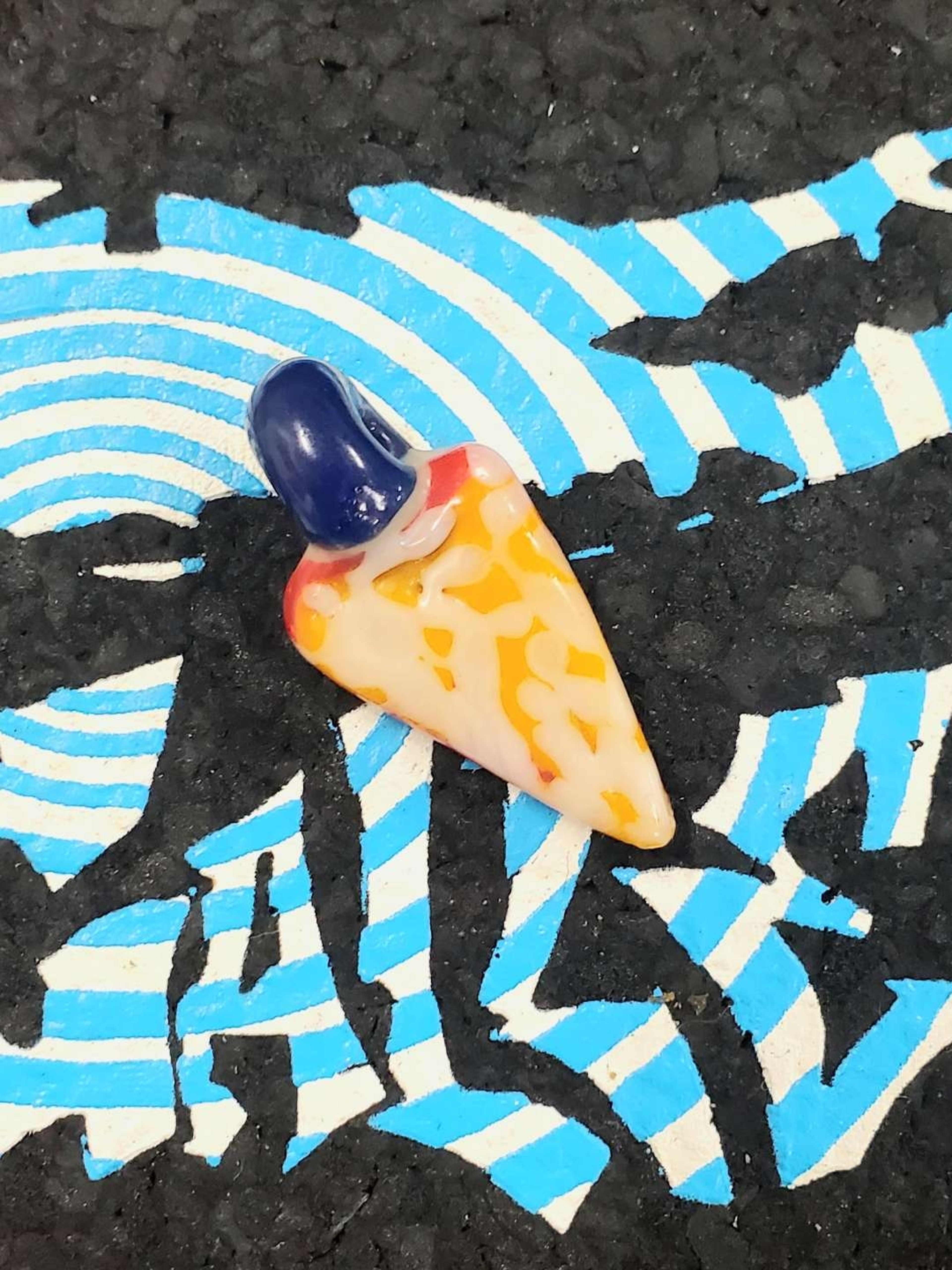 Cheese Pizza slice pendant image 0