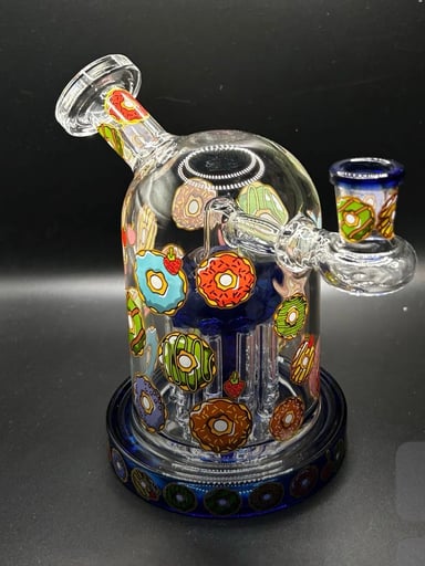 Preview pic of Donut heavy glass water pipe