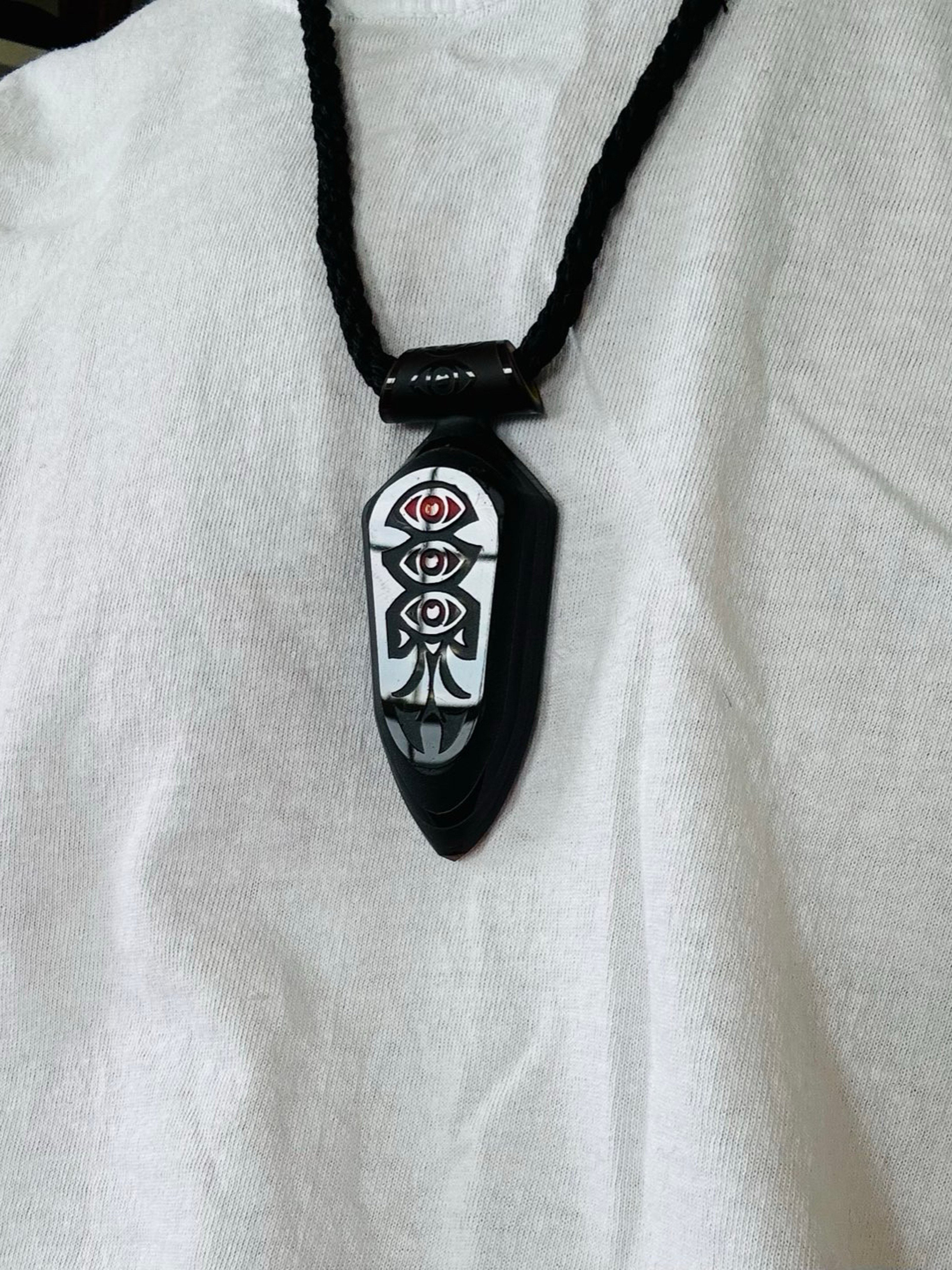 Preview pic of SUPER RARE 1/1 JDZ TABLET PENDANT #6 MULTI TECH WINDOW LAYERED FACETED AND SANDBLASTED +