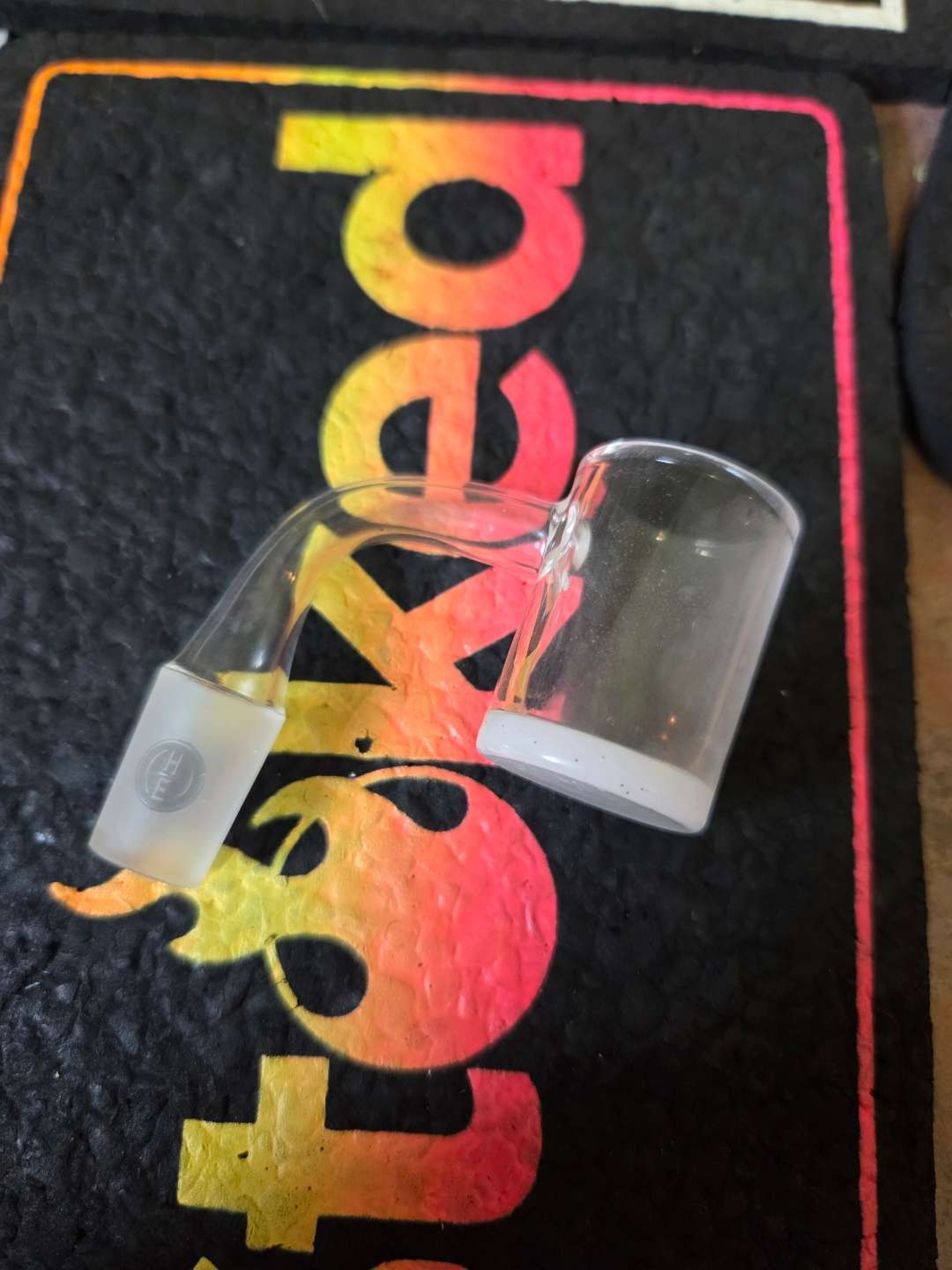 Highly educated 14mm female opaque bottom 25mm banger image 0