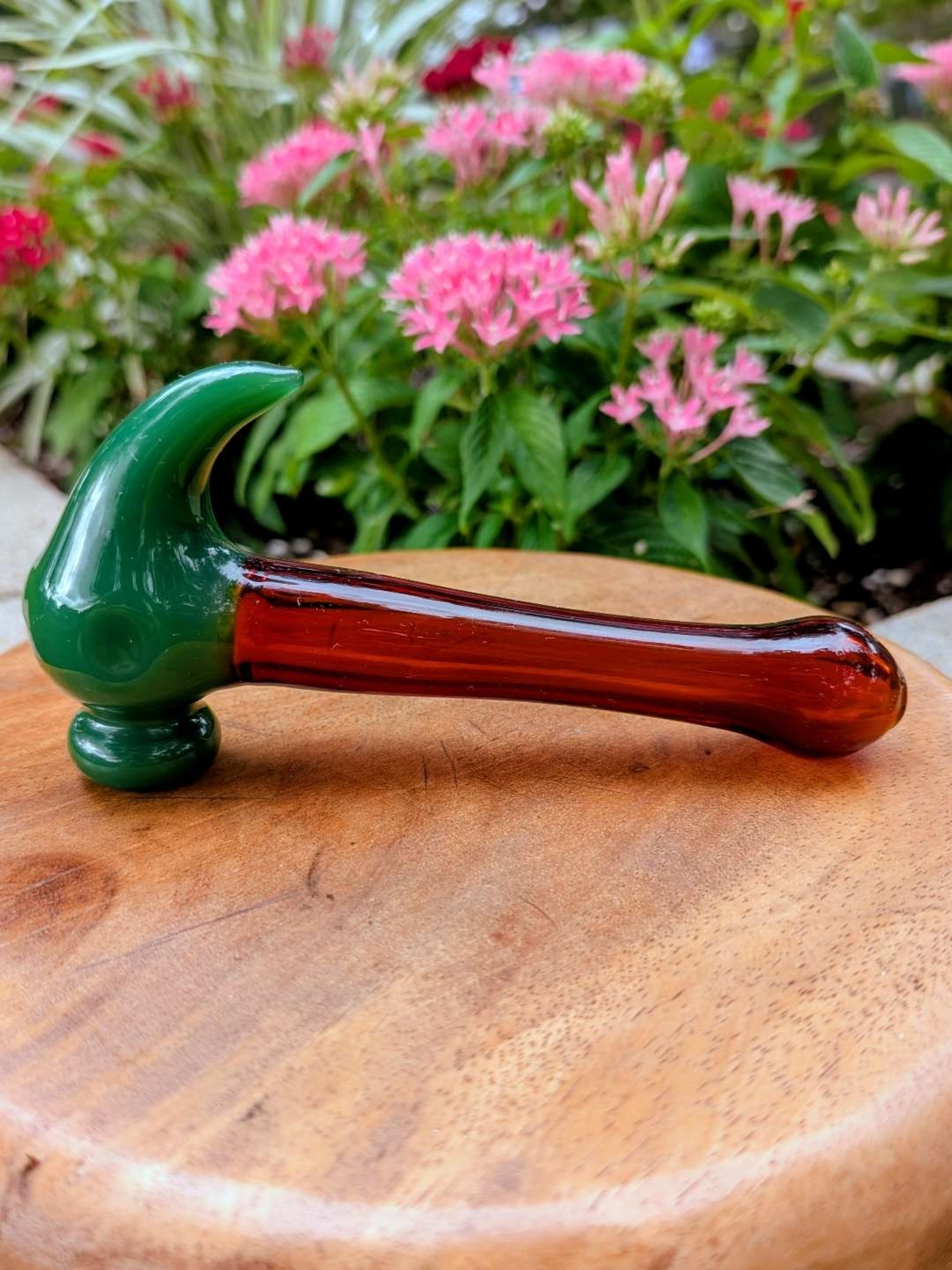 Handyman Special: Glass Claw Hammer Novelty Hand Pipe image 0