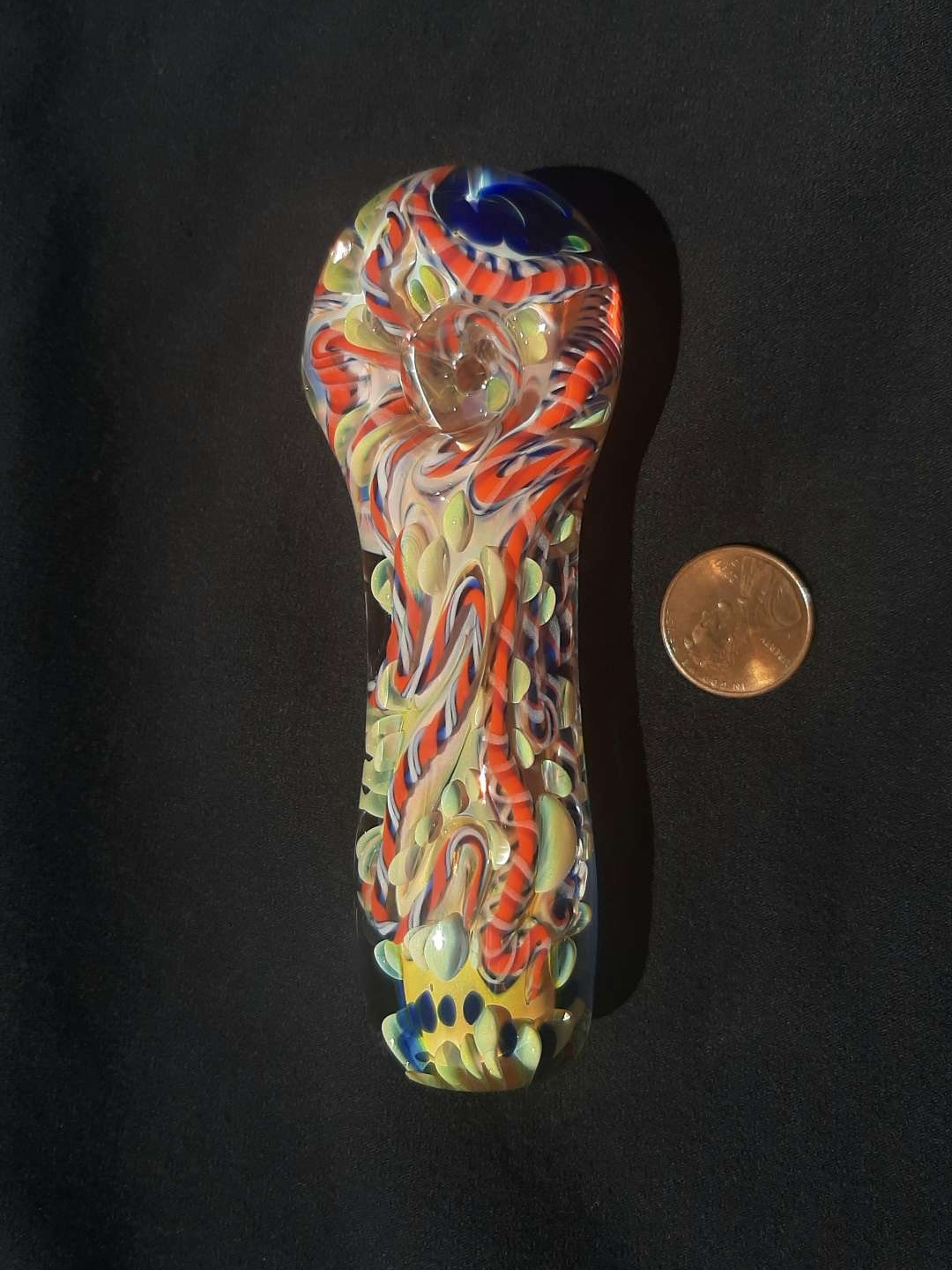 Preview pic of Inside out, color changing, borosilicate glass pipe. FREE SHIPPING