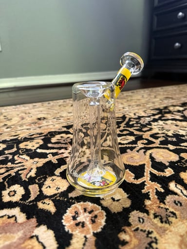 Preview pic of Keith Haring Mini Beaker Water Pipe – Complete w/ Original Box – Excellent Condition