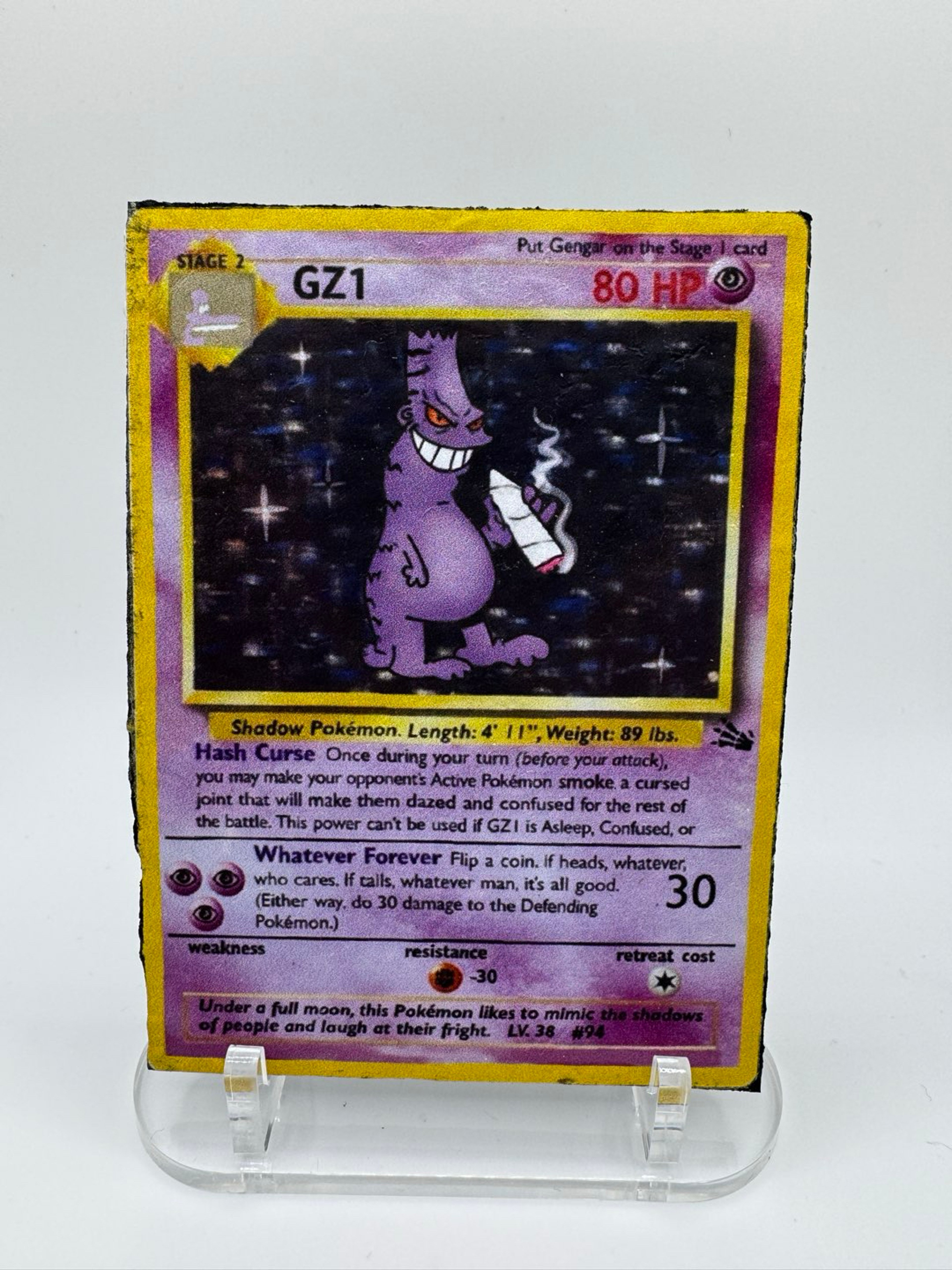 Preview pic of GZ1 Whatever Forever Gengar & Blastoise Moodmat 4x3 Limited Edition