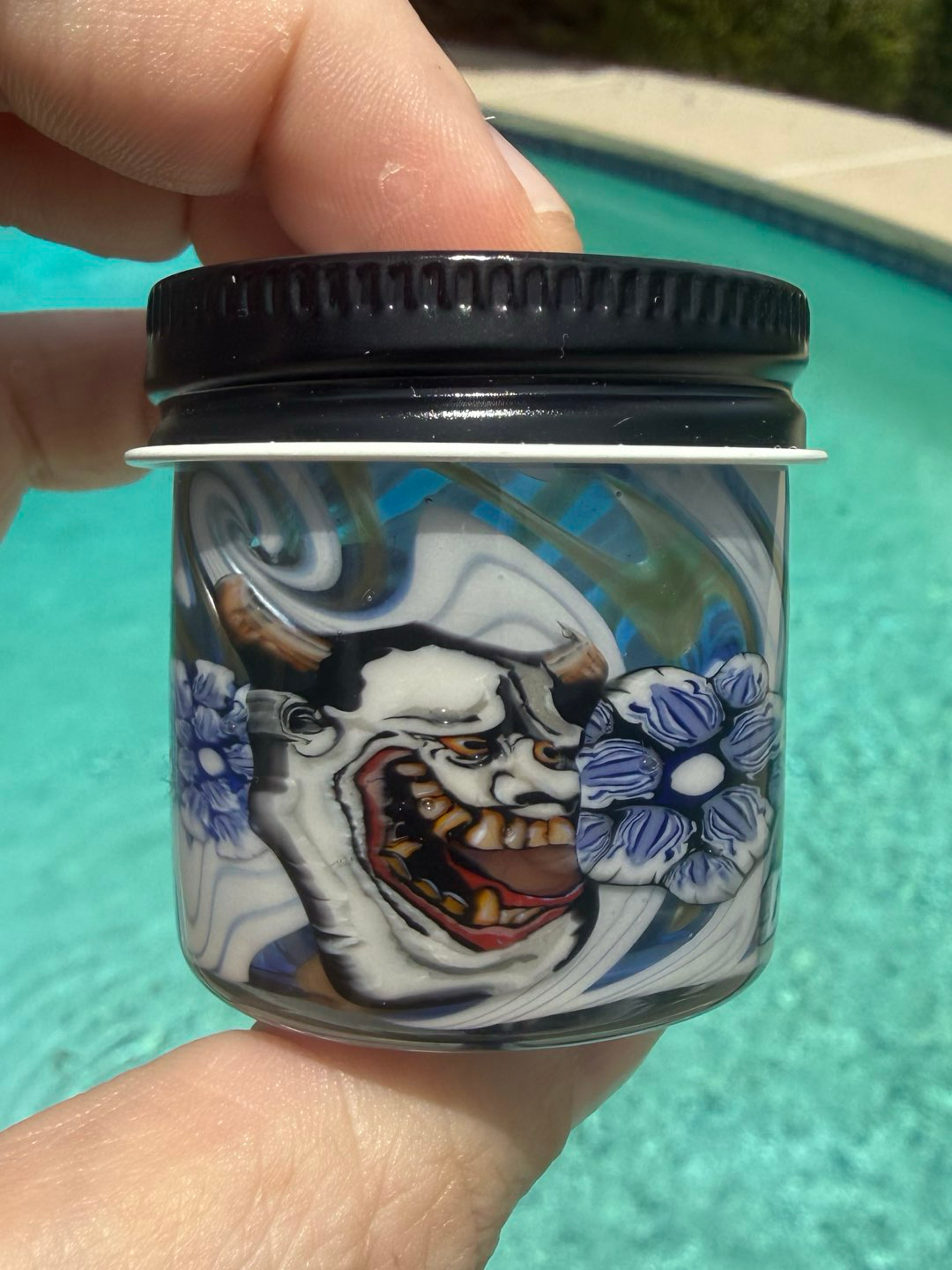 Preview pic of Stephen Boehme Hannya w/Red Koi Fish Jar