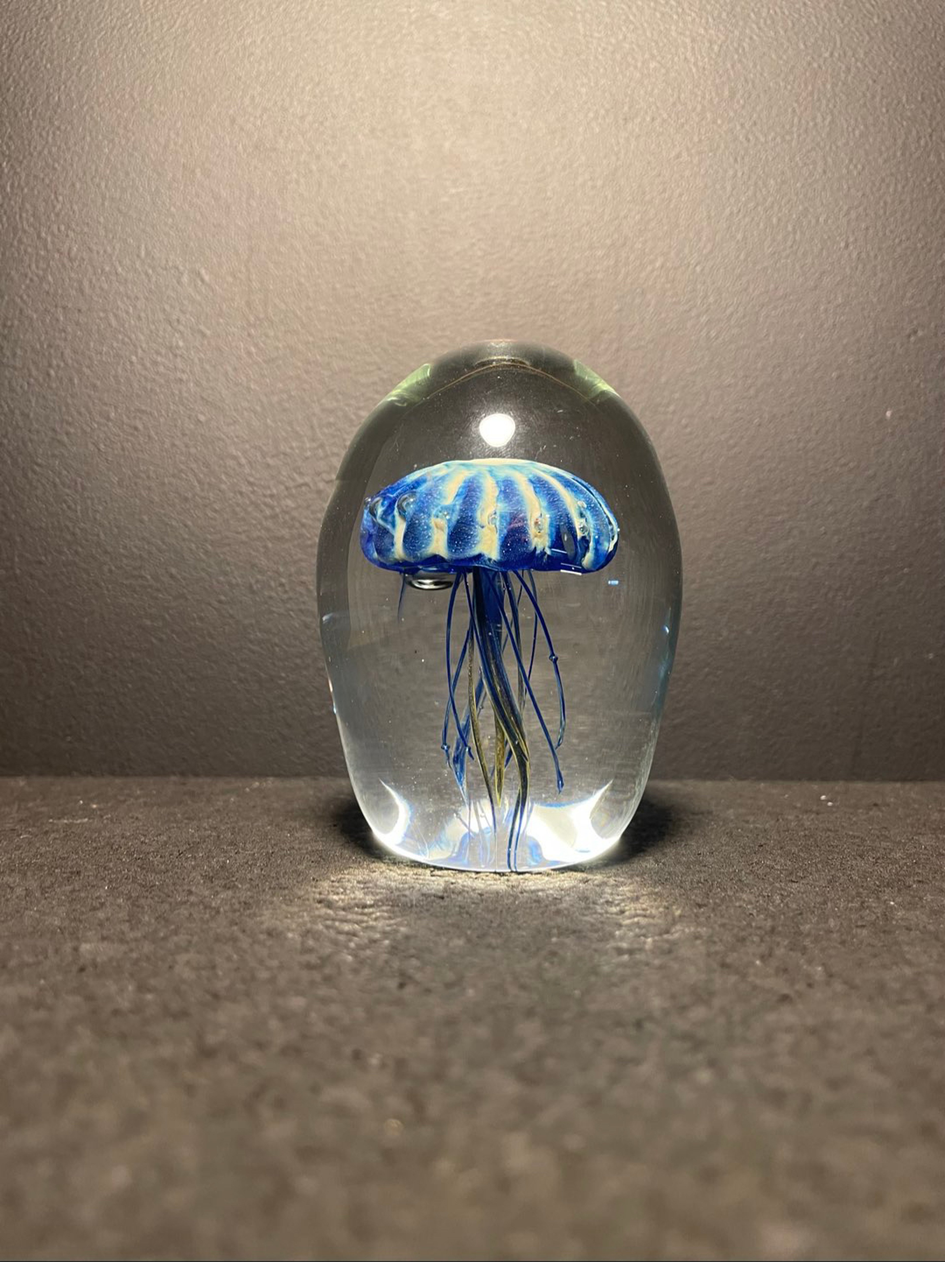 Preview pic of Jellyfish Paperweight Blue
