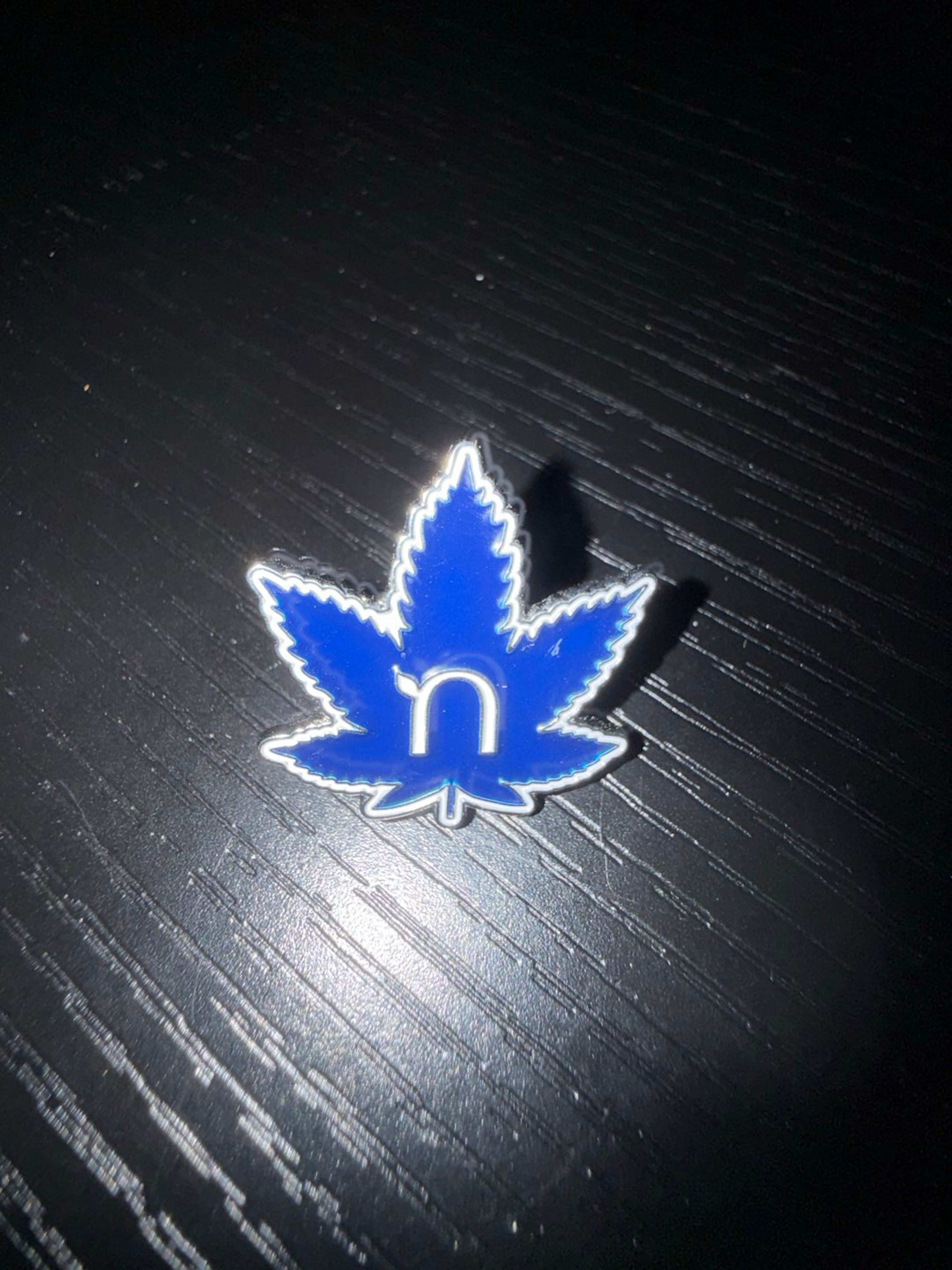 Preview pic of Blue Leaf Pin