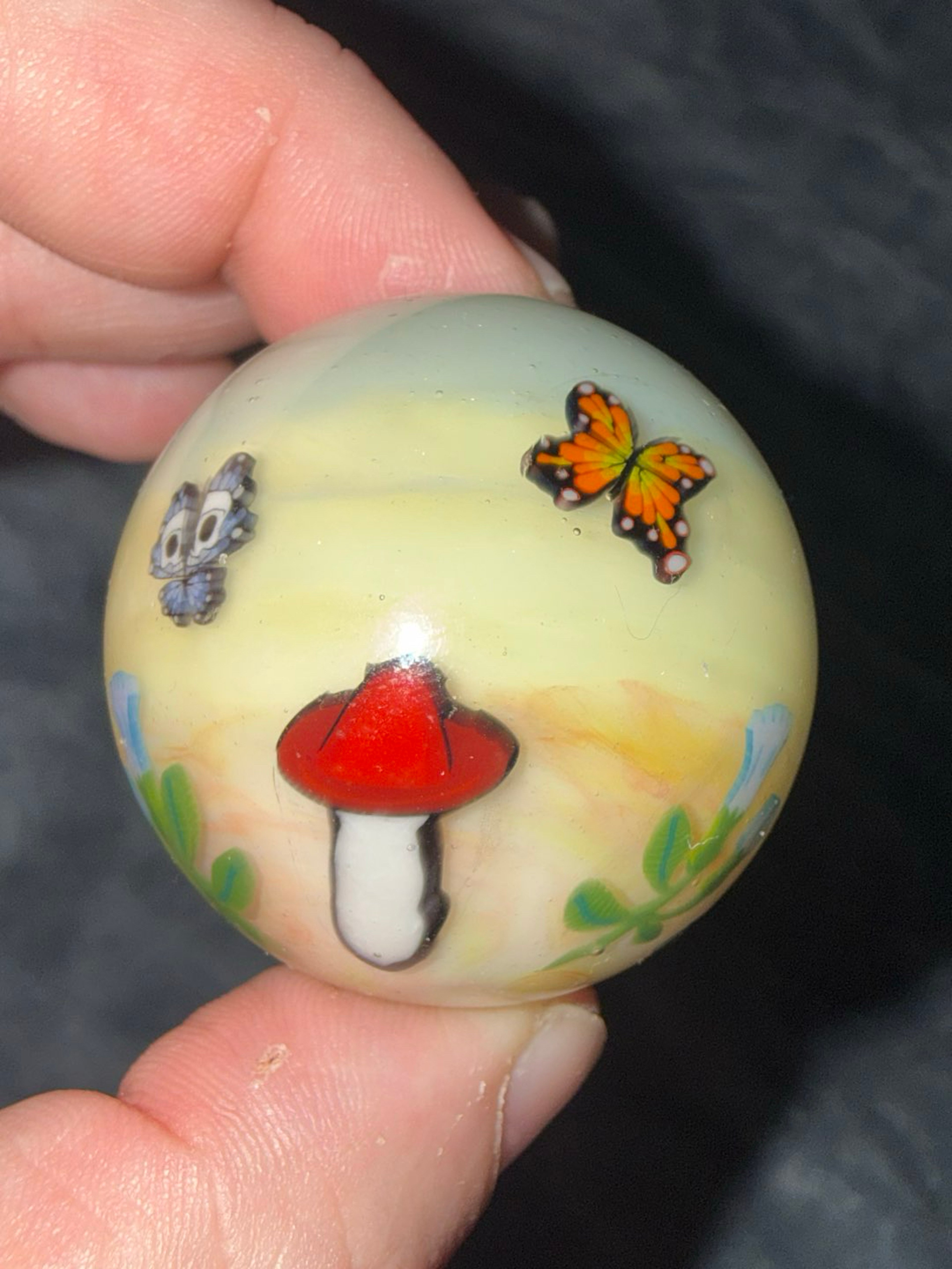 Grimm Glass Butterfly Garden Marble image 0