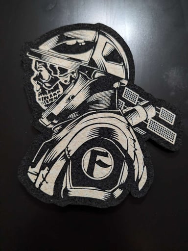 Preview pic of UV GITD Skeleton Spaceman Moodmat