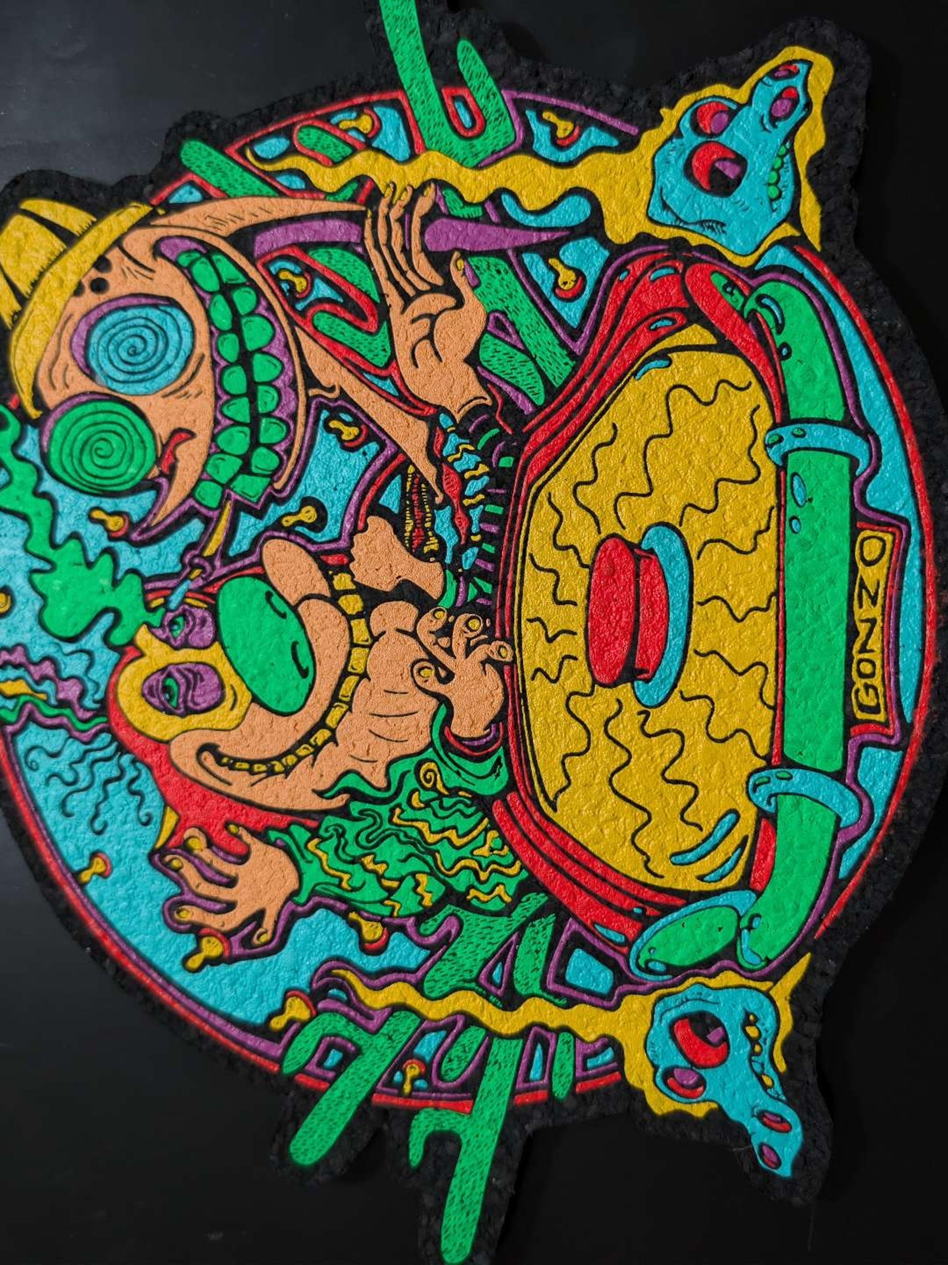 Preview pic of Jason Portant Ren and Stumpy Fear and Loathing Moodmat UV GITD