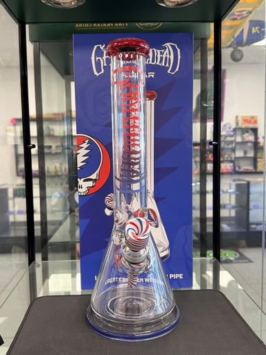 Preview pic of NEW Pulsar x Grateful Dead 16” Beaker Bong | Licensed Design
