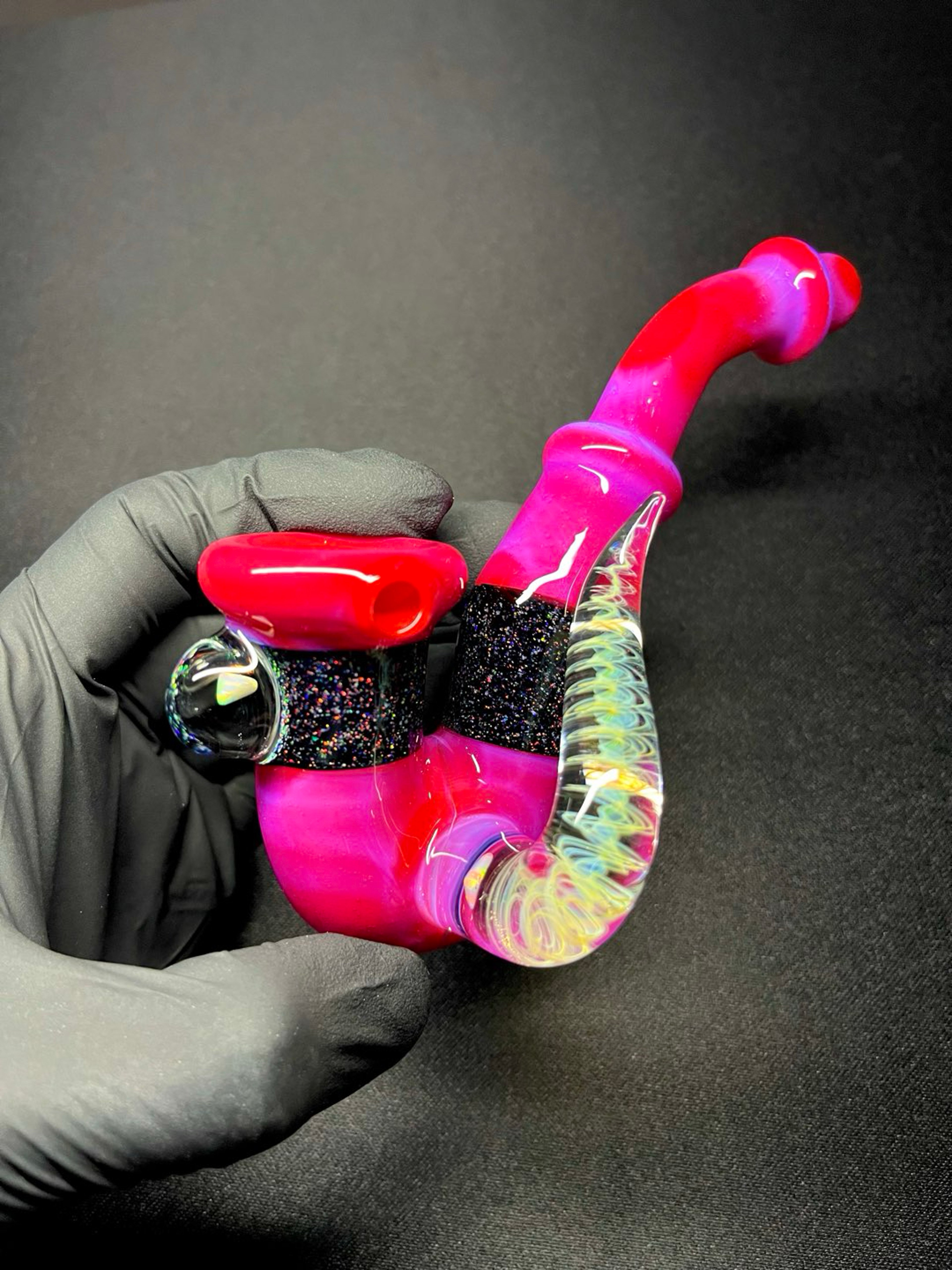 Preview pic of Pink Slyme over Poppy/Cropal dry Sherlock