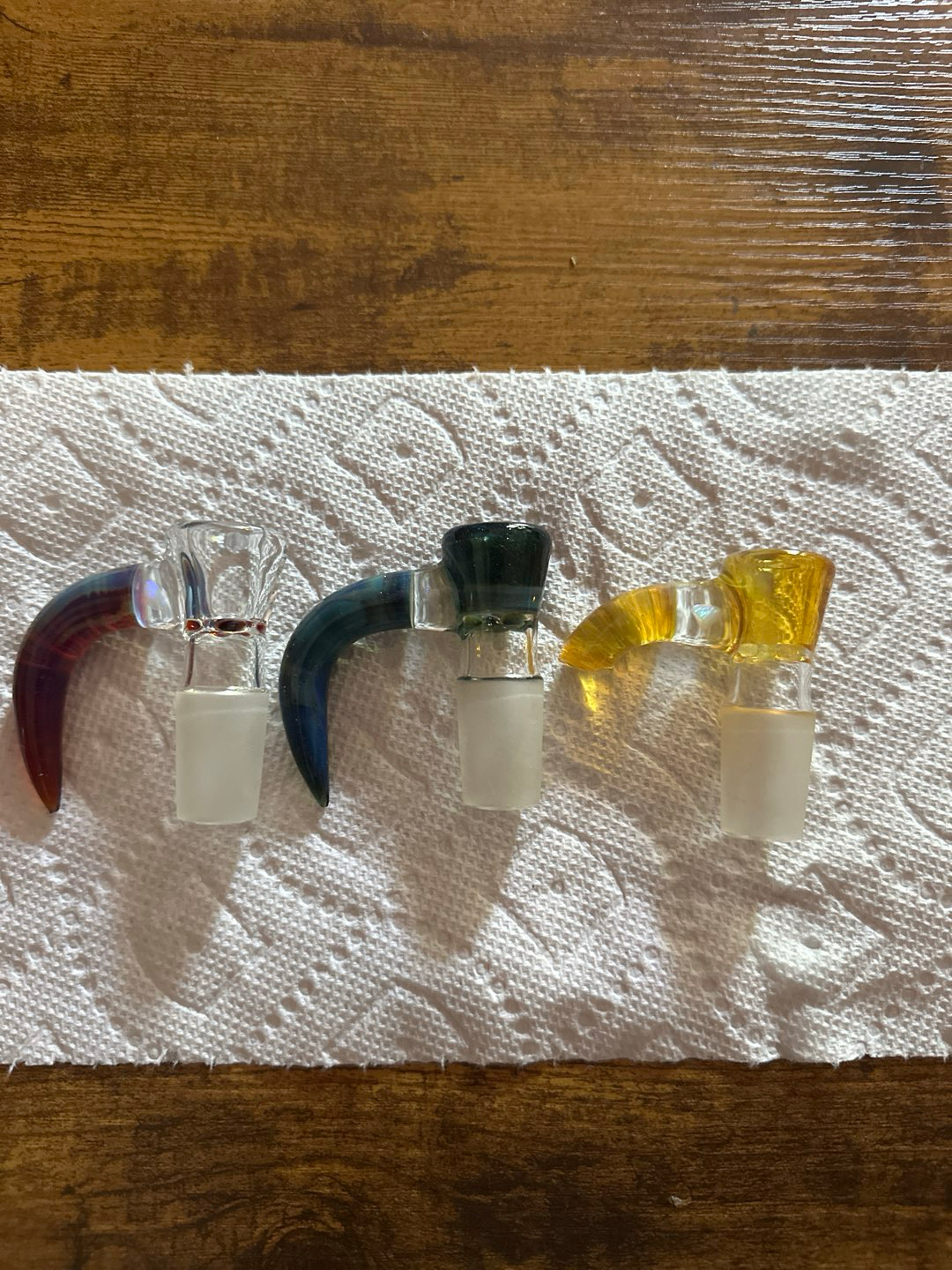 Preview pic of 3 chipped jarred Bennett slides