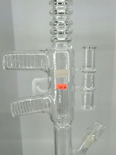 Preview pic of Straight Tube Triple Handle Water Pipe