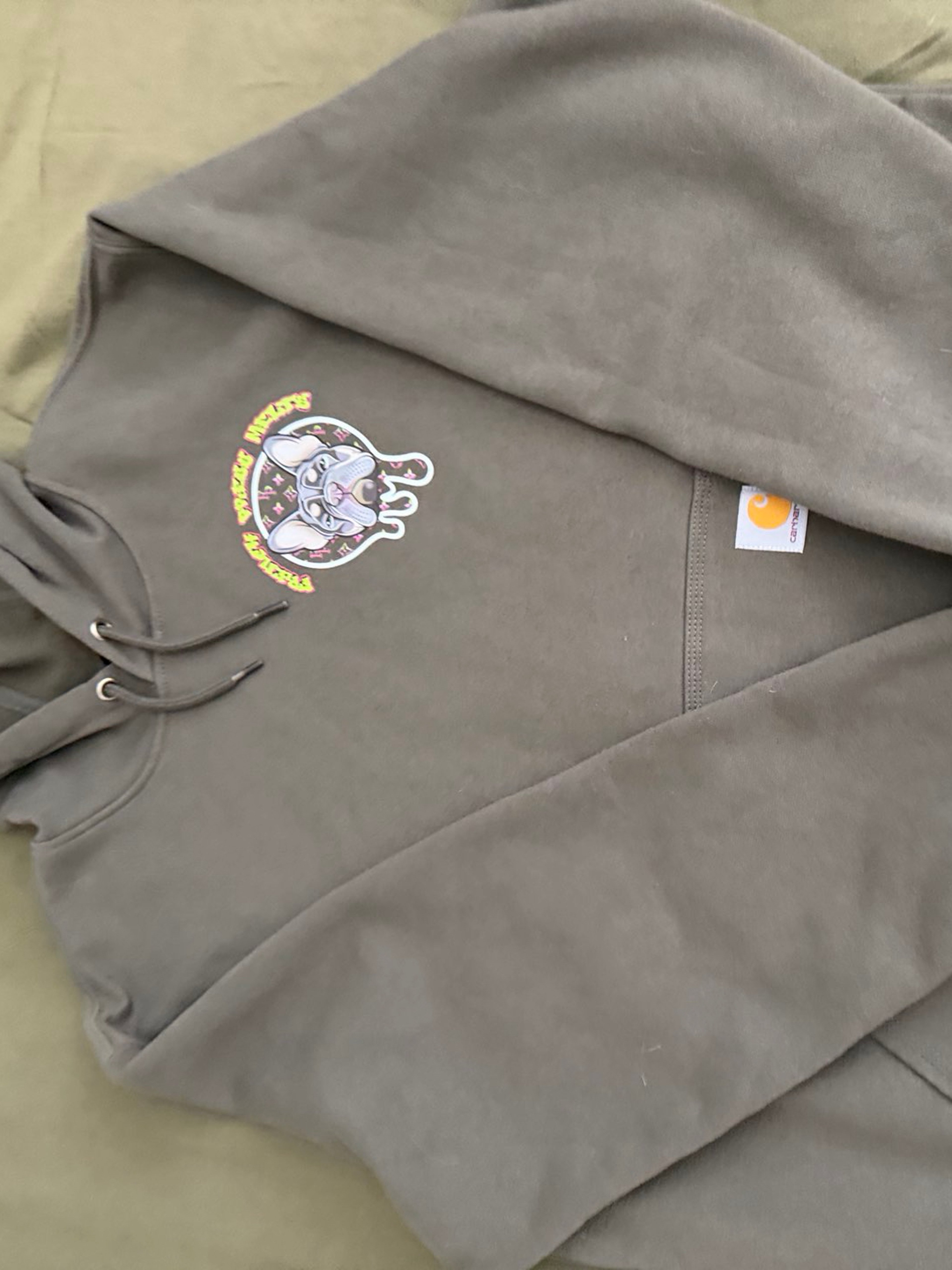 Preview pic of Carhartt French Press Melts hoodie sz L