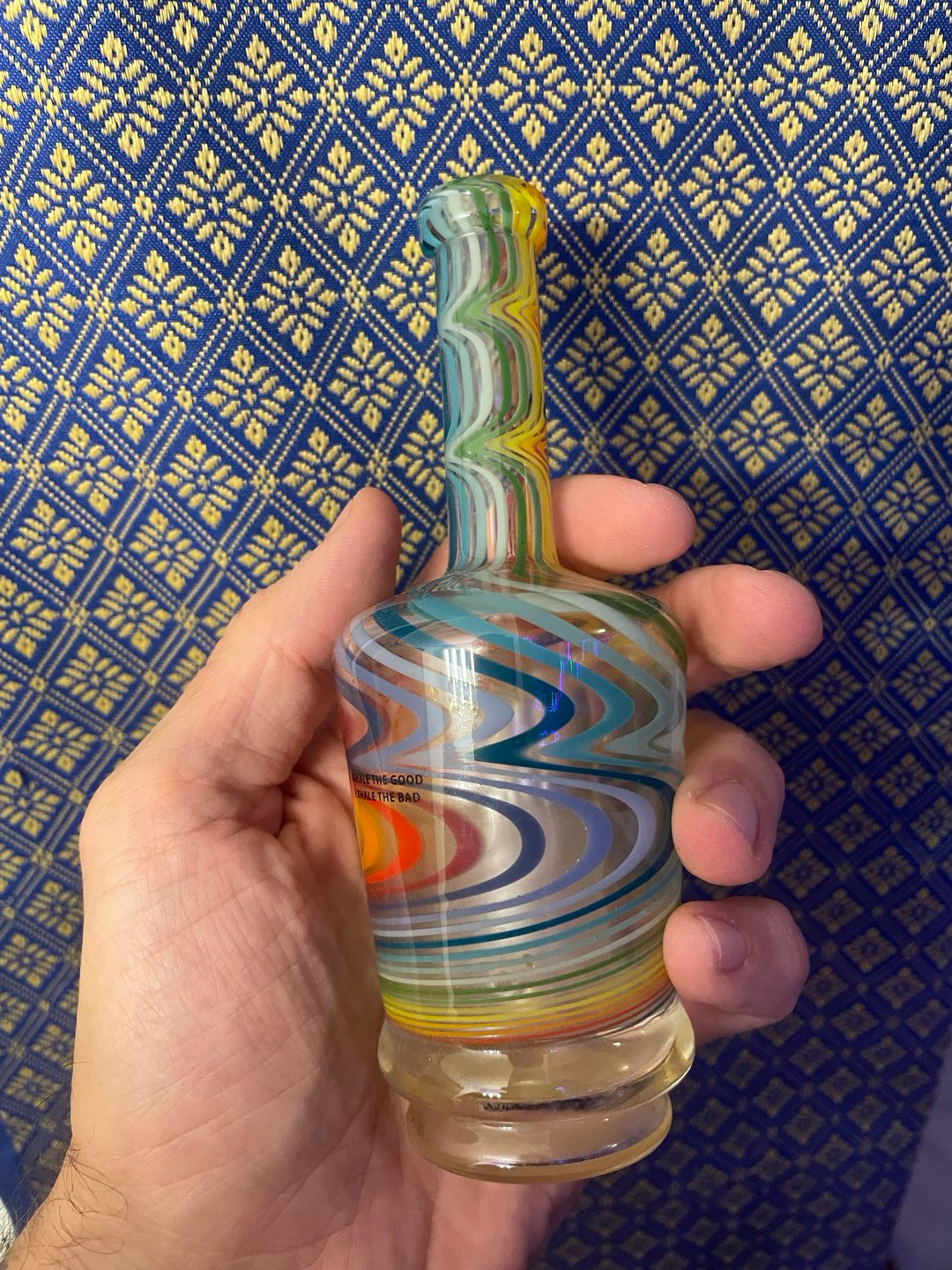 Puffco colorful bottle neck style glass from Idab image 0