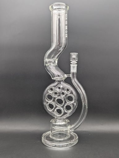 Preview pic of PULSAR SWISS PERC KINK NECK GLASS BONG | 18"