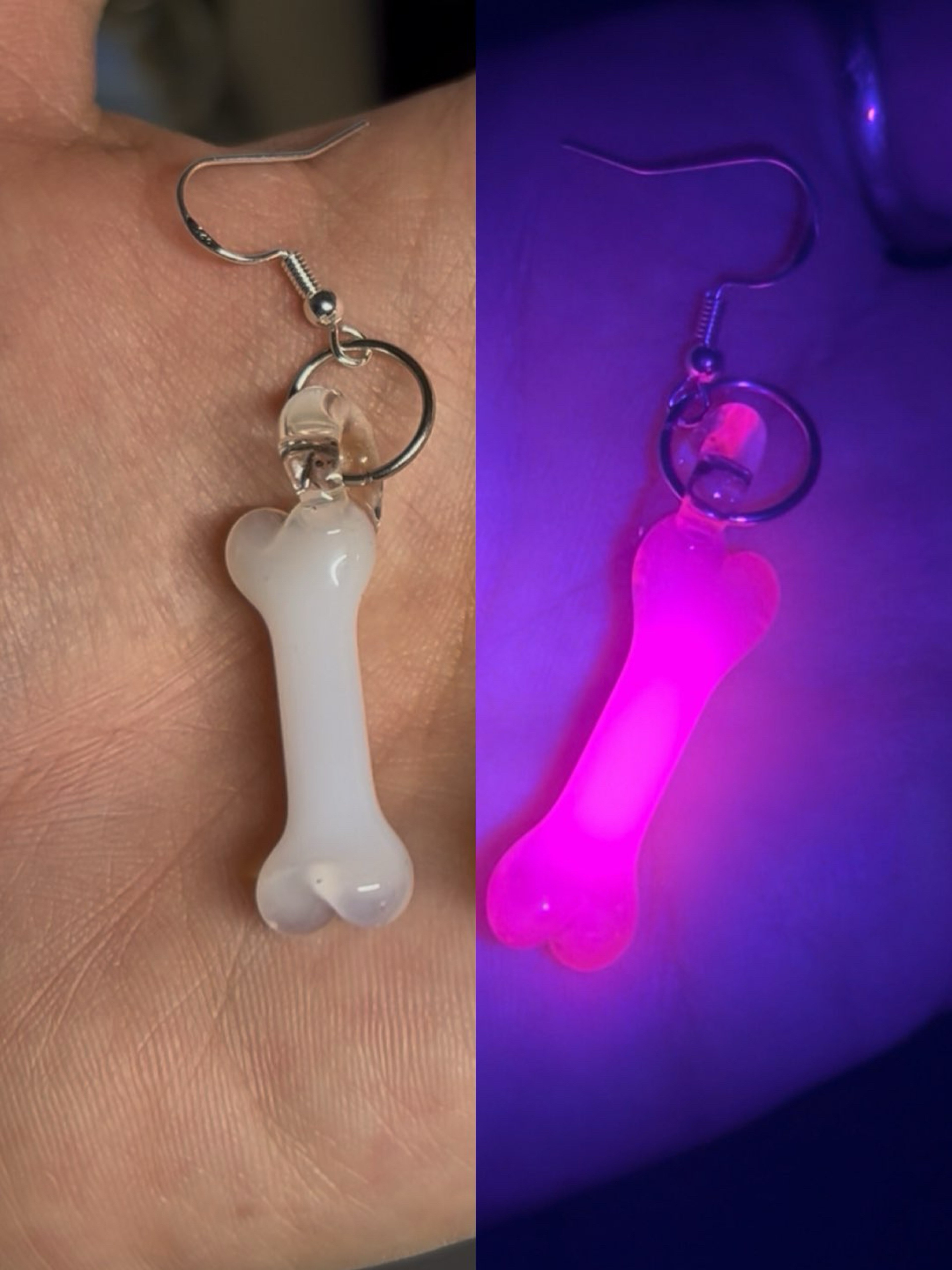 Preview pic of Bone earrings (UV)