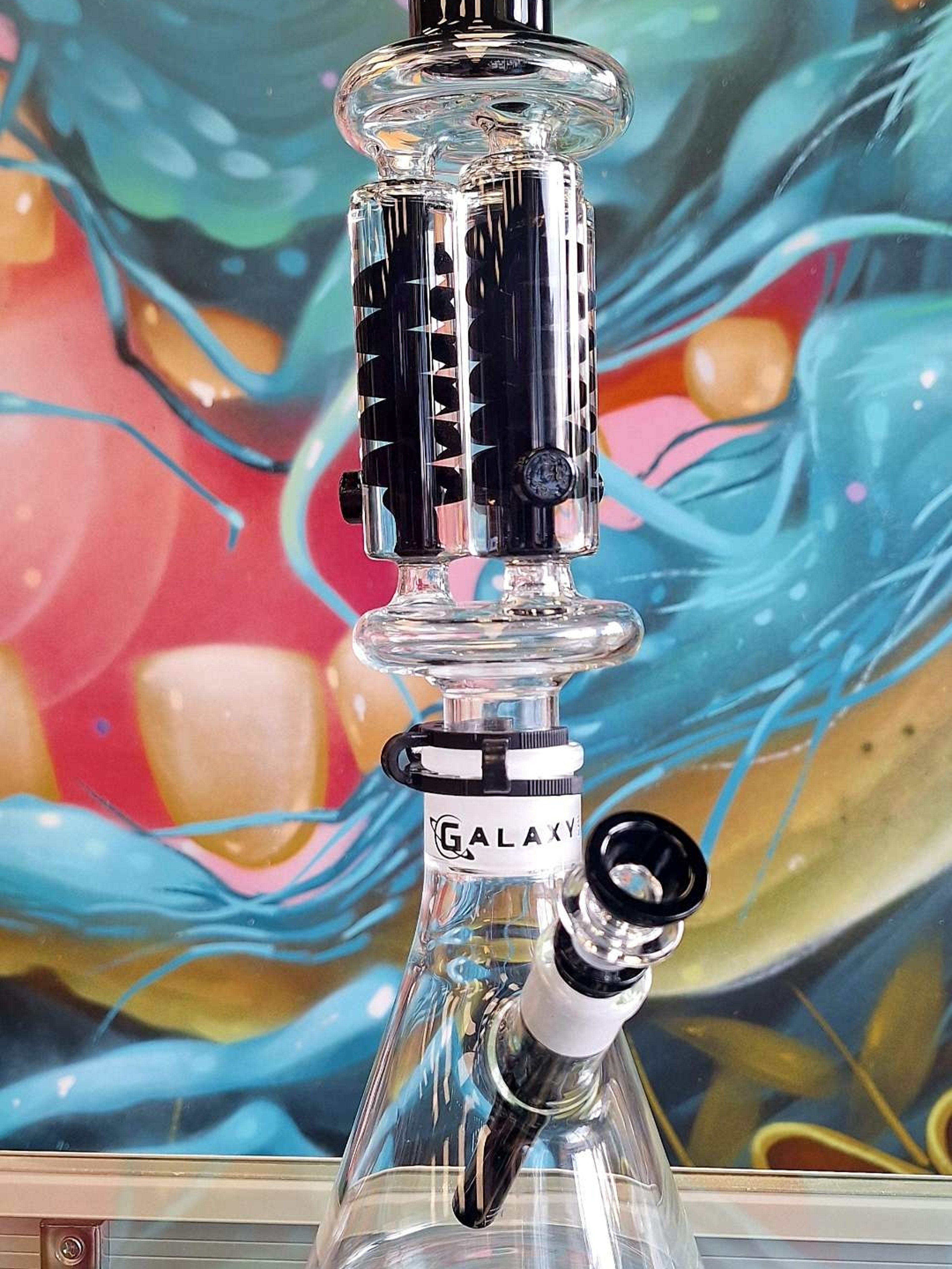 Galaxy Glass Glycerin Coil Bong image 0