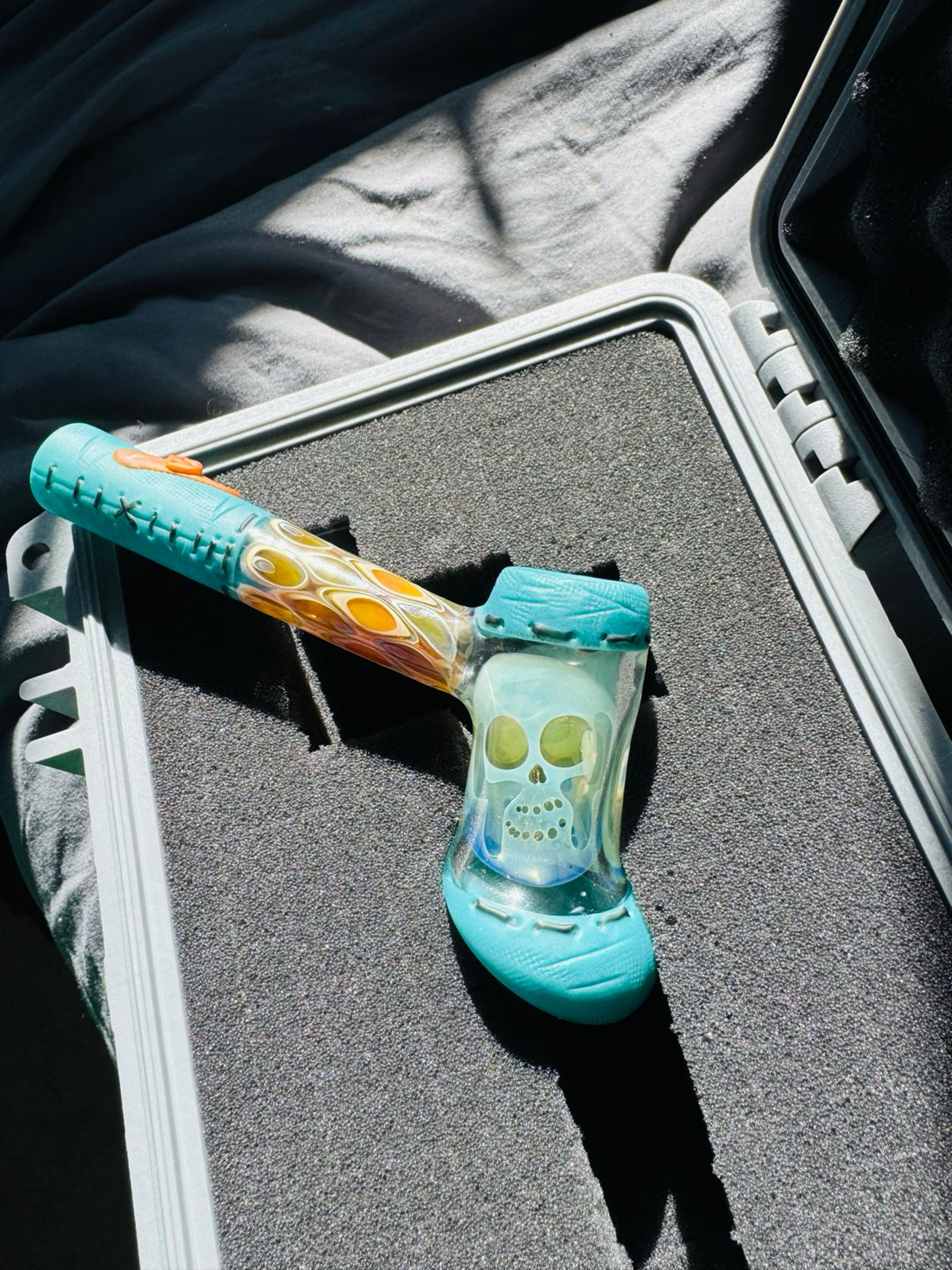 Preview pic of 1/1 VERY RARE MULLER/GINNY COLLABORATION HAMMER PIPE!! AMAZING UV BRAND NEW 2026
