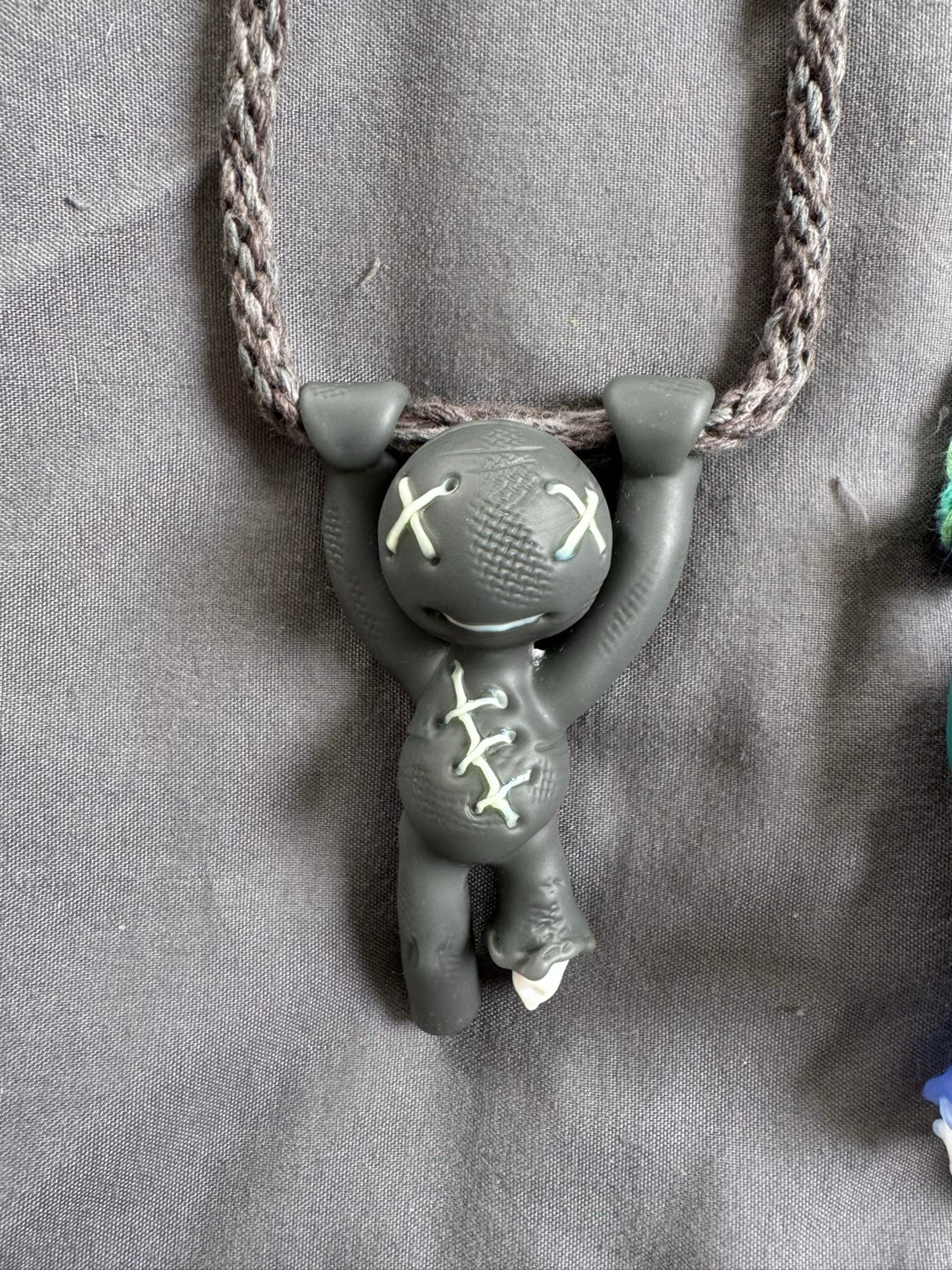Preview pic of 🔥2026 NEW STYLE MULLER PORTLAND GRAY UV STITCHES … CUSTOM HEMP TORN MATCHING NECKLACE AND CLASP!  🧐🔥