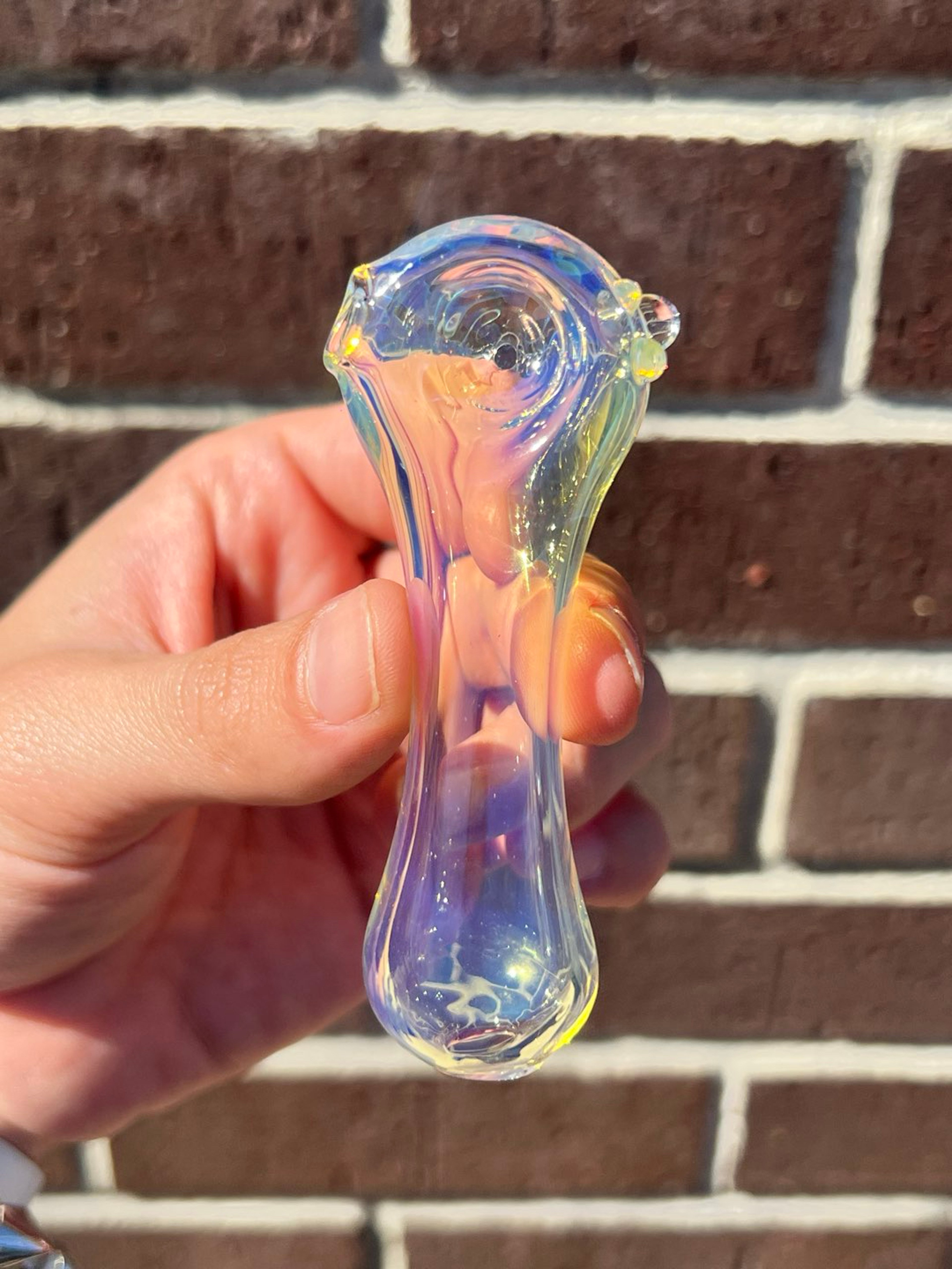 Preview pic of Silver fumed clear spoon