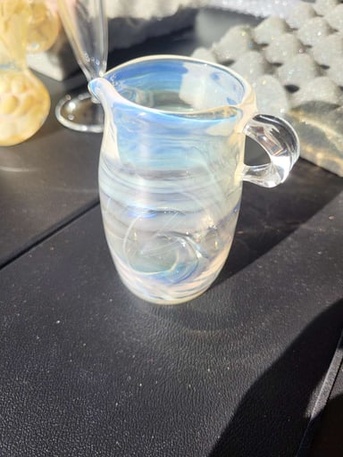 Preview pic of Shanta Das Silver and Gold Fumed Creamer Cup