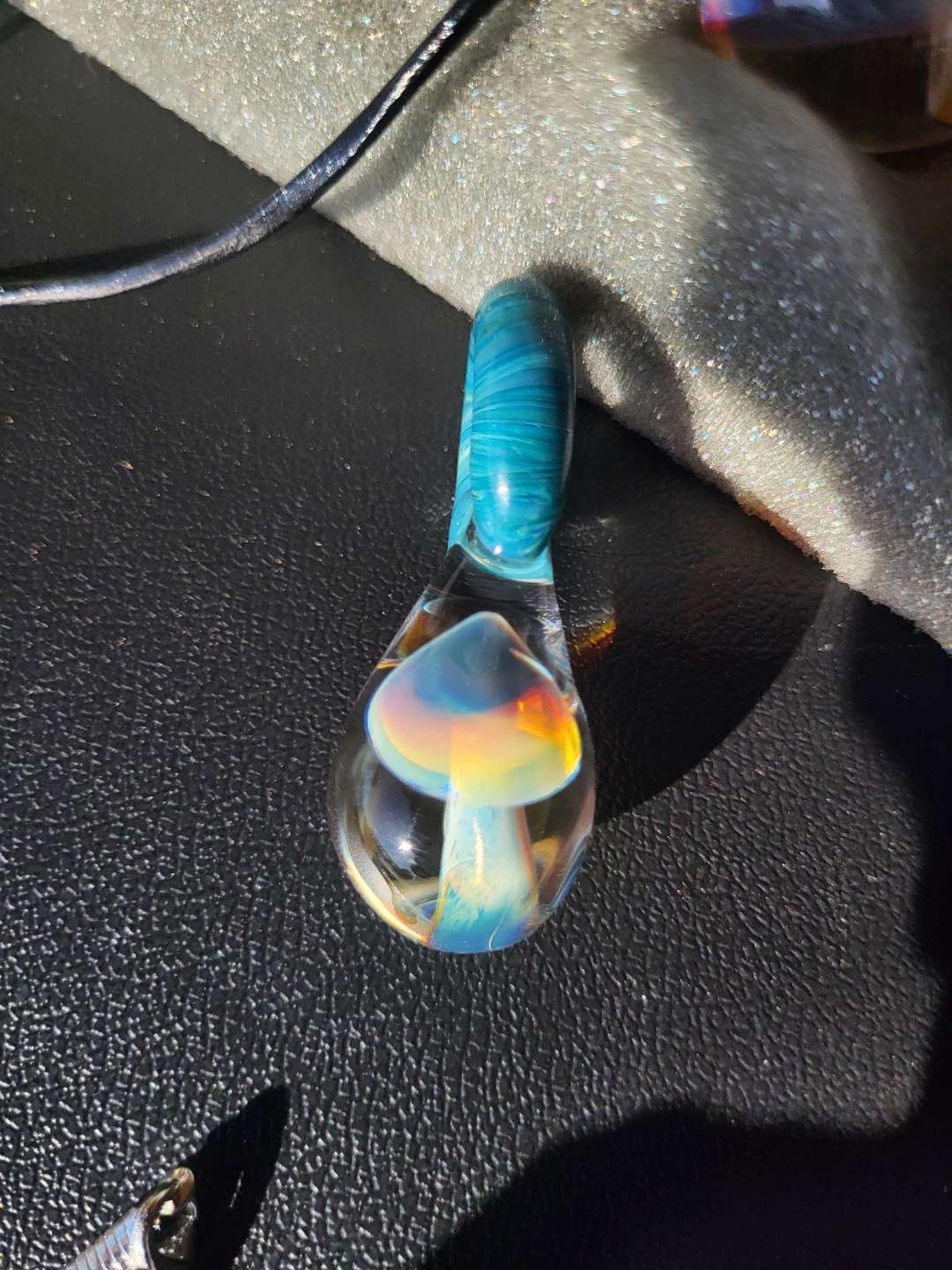 Preview pic of Shanta Das Silver Striker Mushroom Pendant