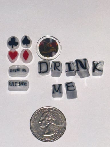 Preview pic of Jason Lee x Tara Roberts Alice in Wonderland Murrine Set