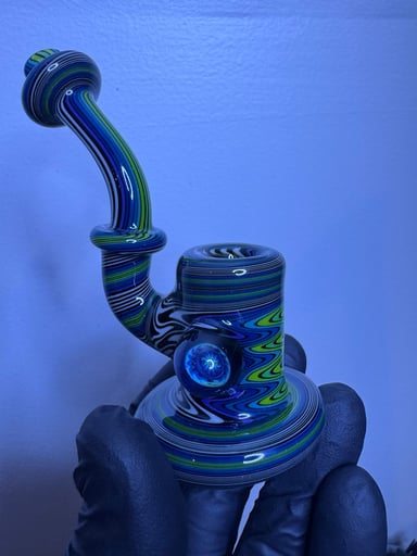 Preview pic of Andy G Squatlock Dry Bowl • Linework & Implosion Marble • Mint Condition