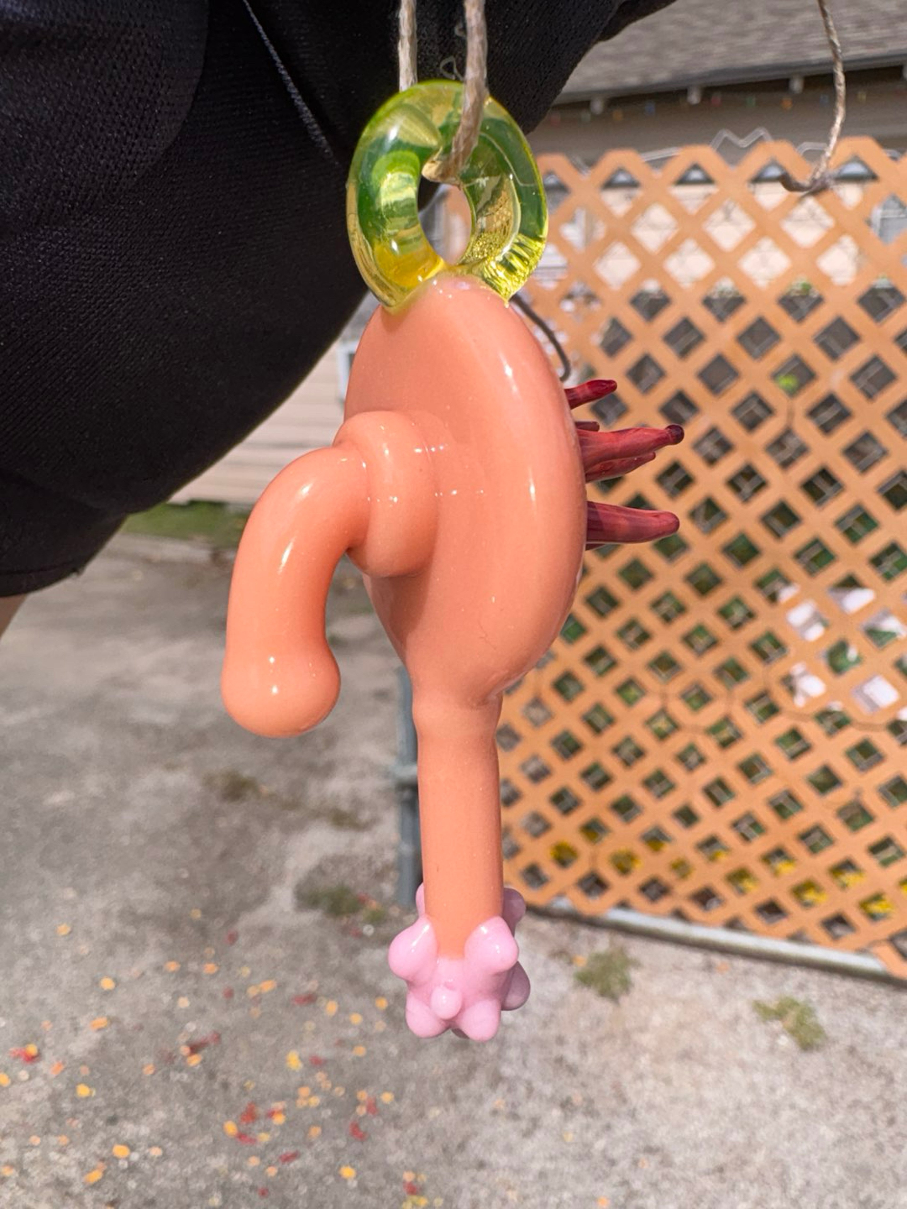 Preview pic of MATT TYNER plumbus pendant (green loop)