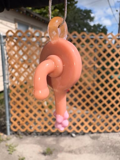 Preview pic of MATT TYNER plumbus pendant (peach loop)