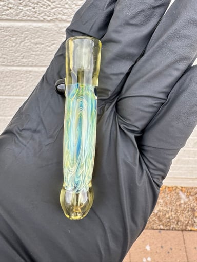 Preview pic of Cooper Glass Silver Fumed Chillum One Hitter
