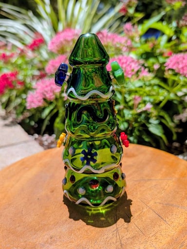 Preview pic of 🎄Custom Glass Christmas Tree Hand Pipe / Spoon