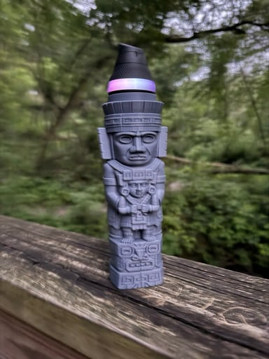 Preview pic of 3d printed Aztec Totem for puffco proxy core